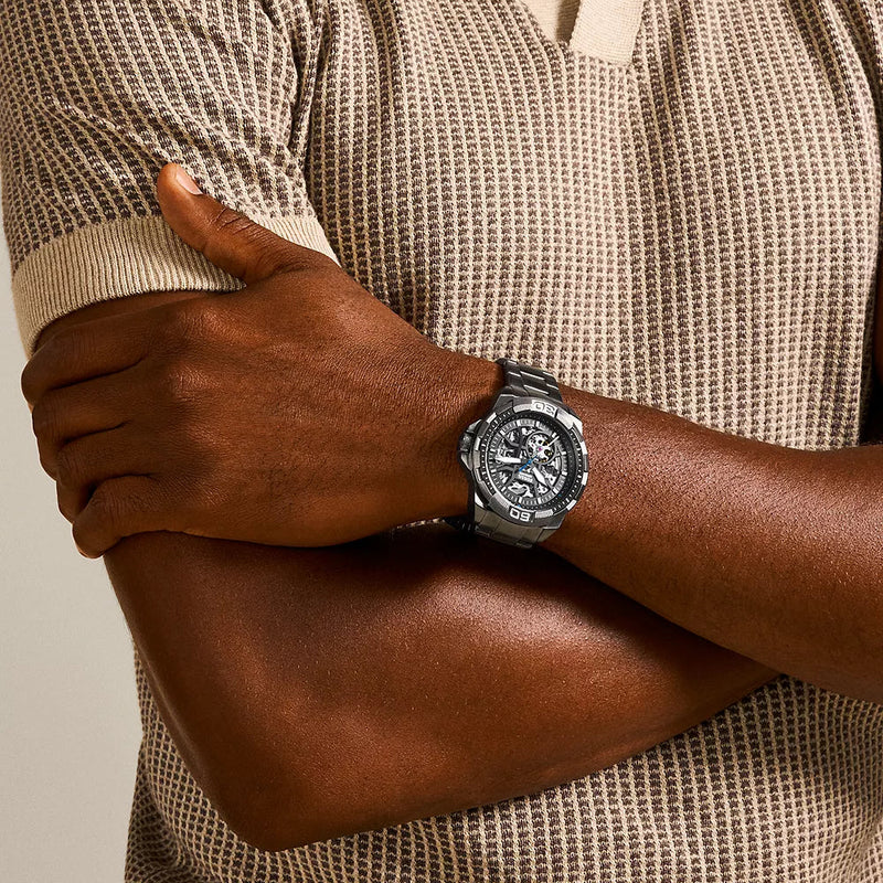 Fossil Bronson Smoke Grey Stainless Steel Mens Watch ME3218
