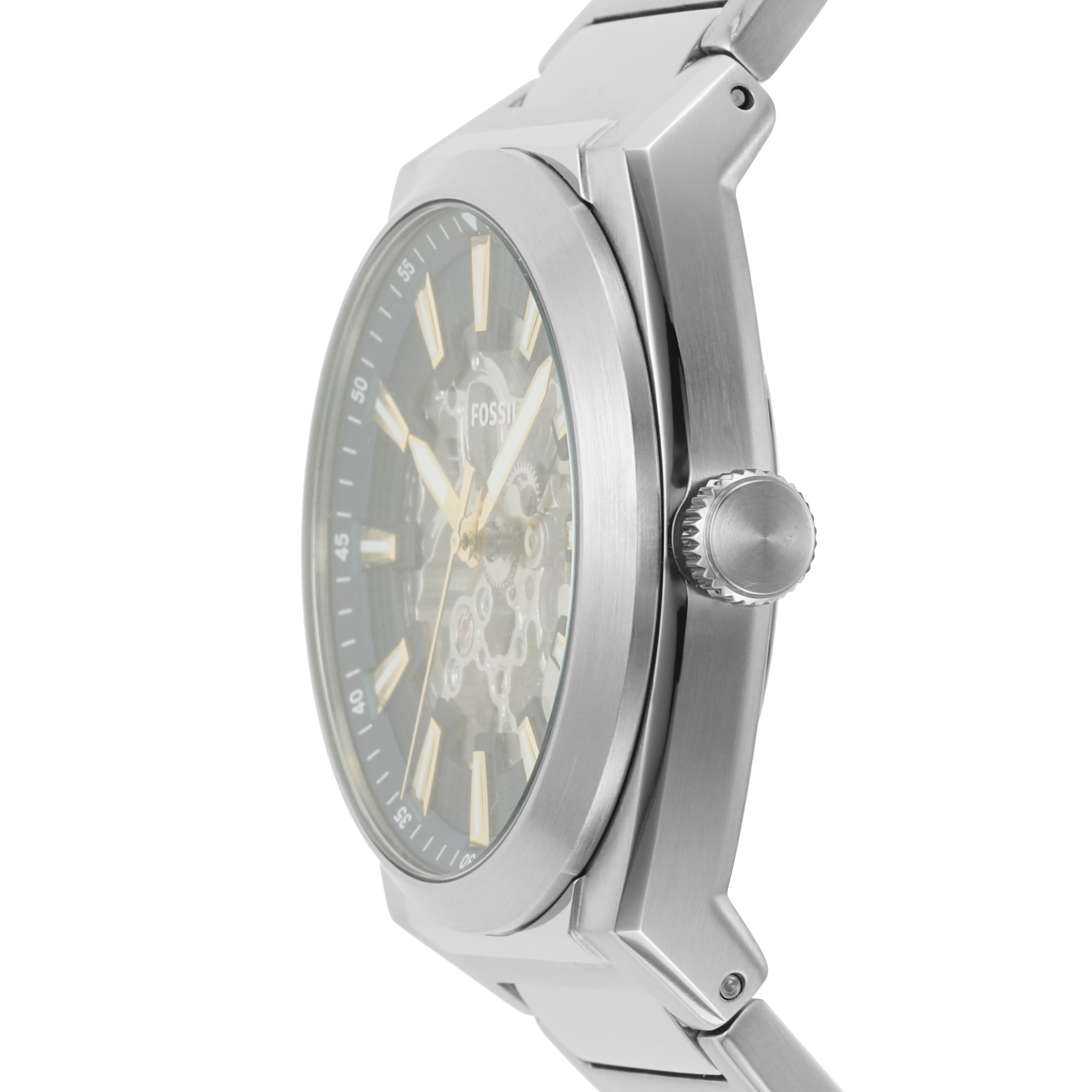 Fossil Everett Automatic Blue Dial Mens Watch ME3220