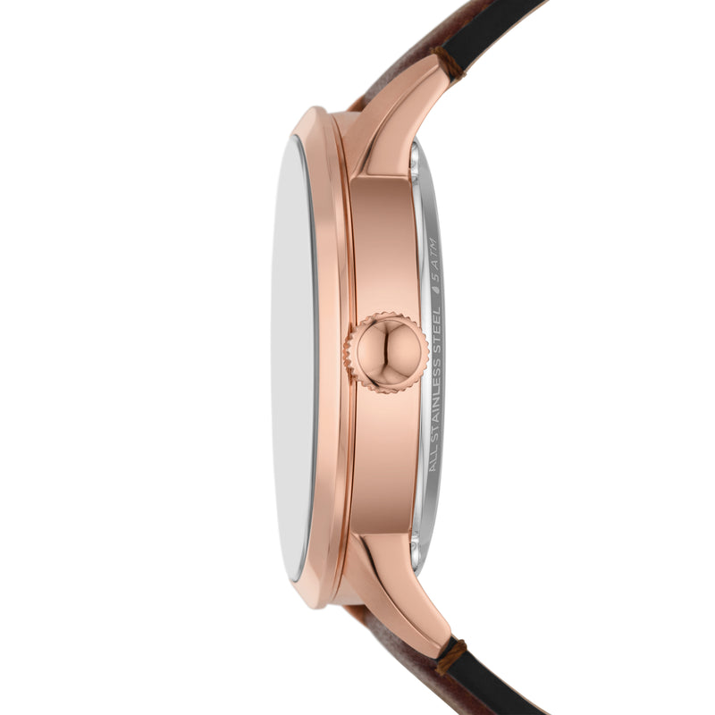 Fossil Townsman Mechanical Brown Leather Band ME3259