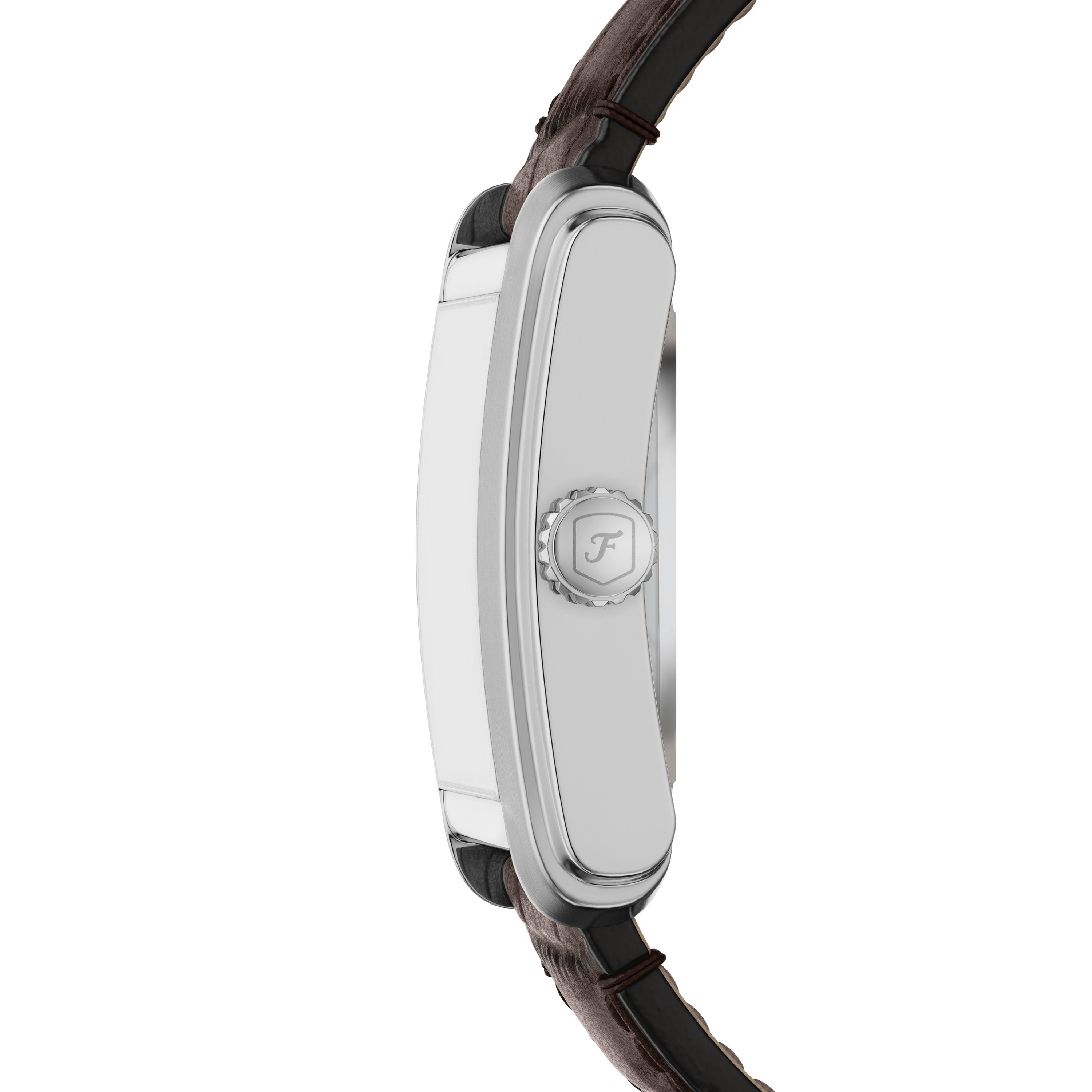 Fossil Carraway Automatic Brown Croco Leather Watch ME3272