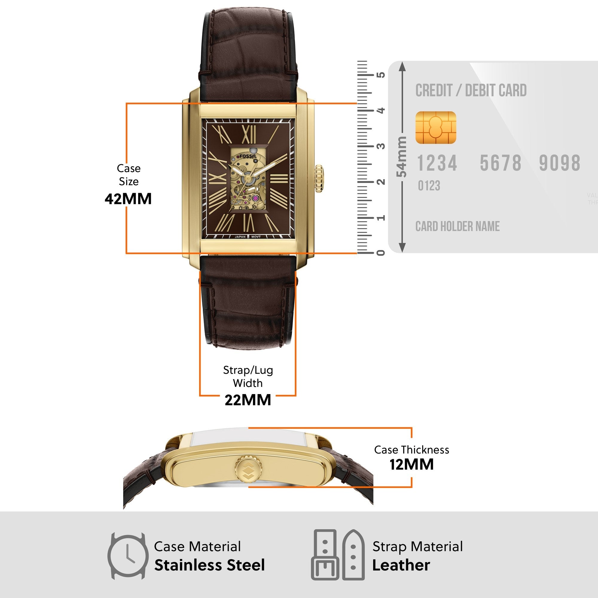 Fossil men's watch, two tone dial (view 8)