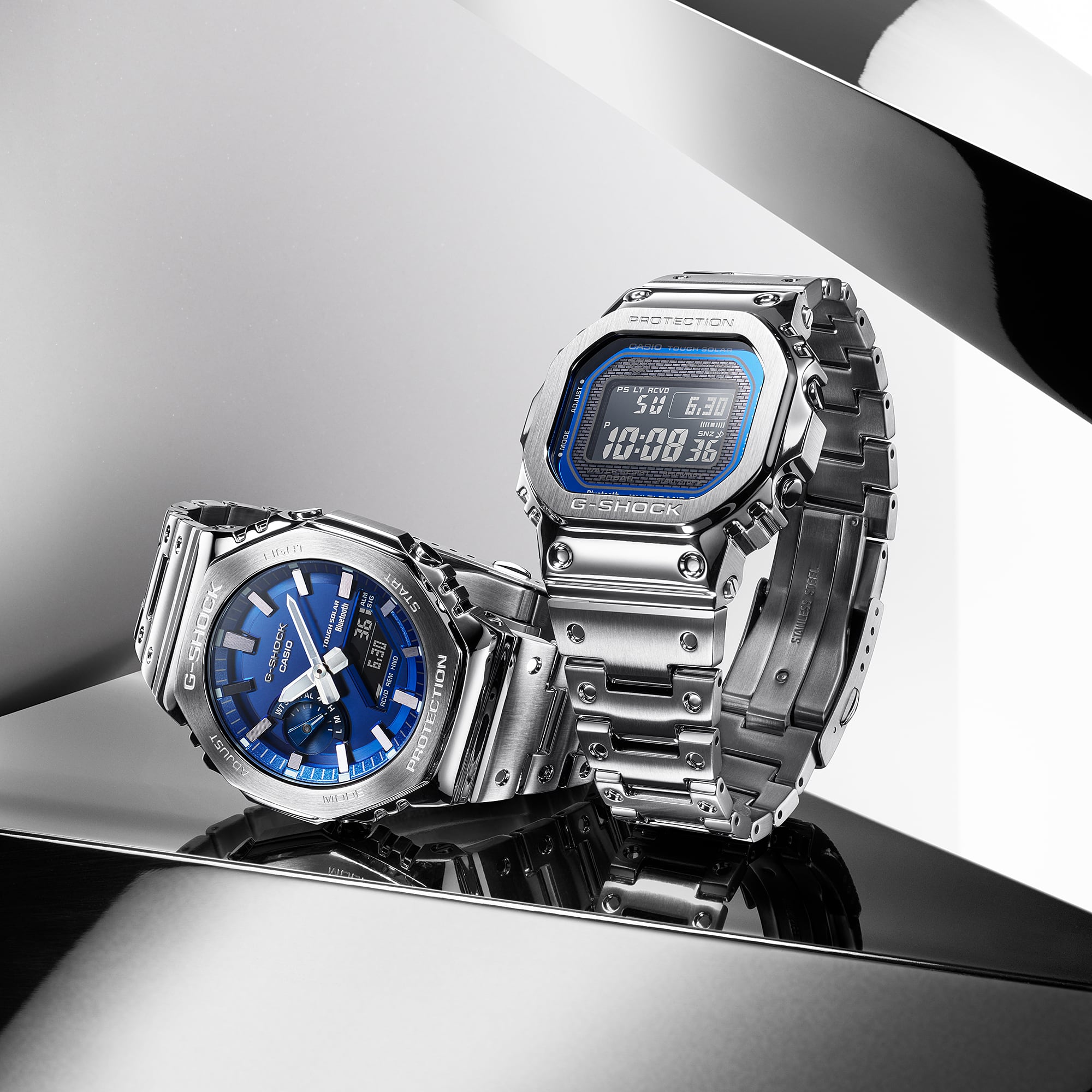 G-Shock Full Metal Silver Stainless Steel Watch GMWB5000D-2D