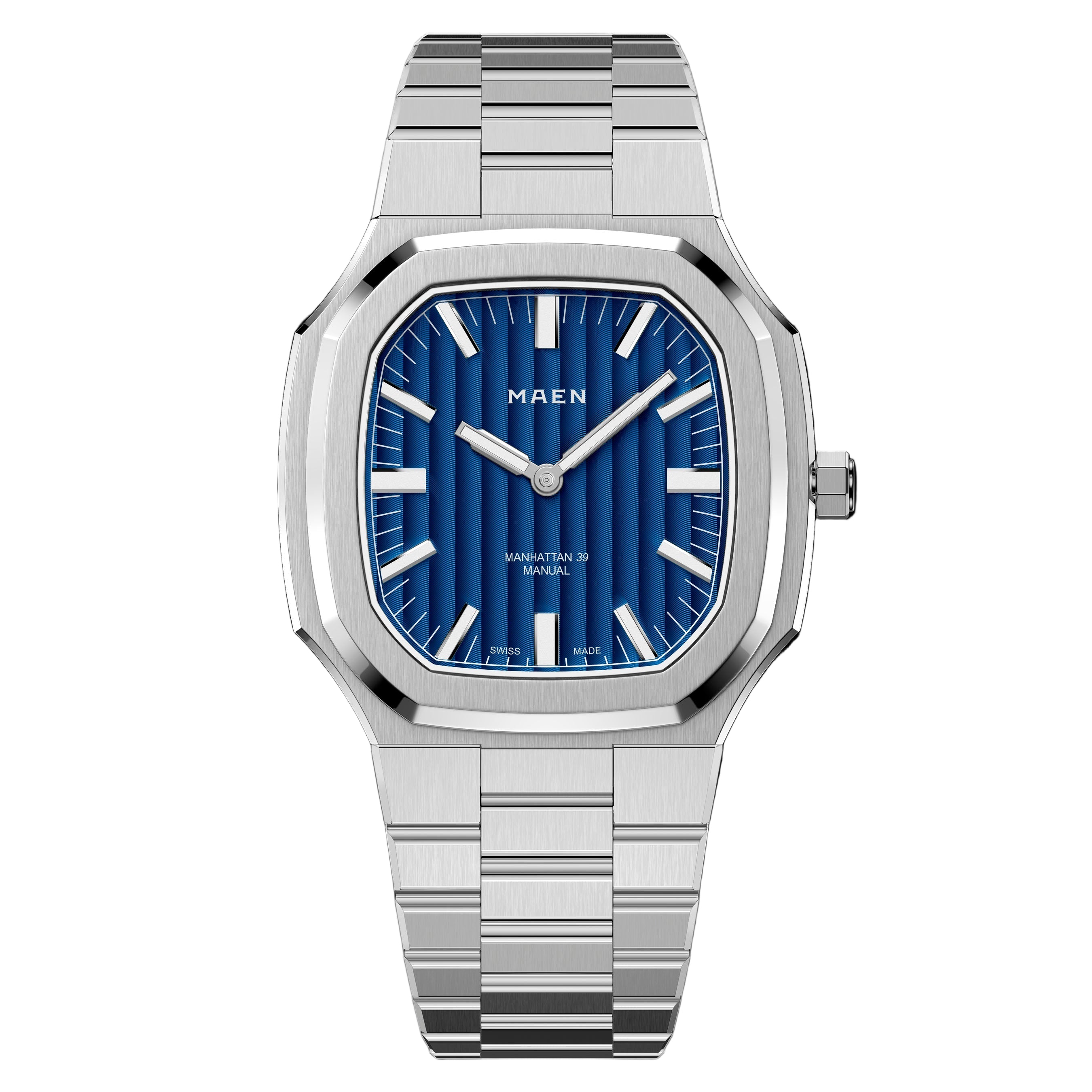 MAEN Manhattan 39 Ultra-Thin Blue Dial No Date Watch M4.1.2