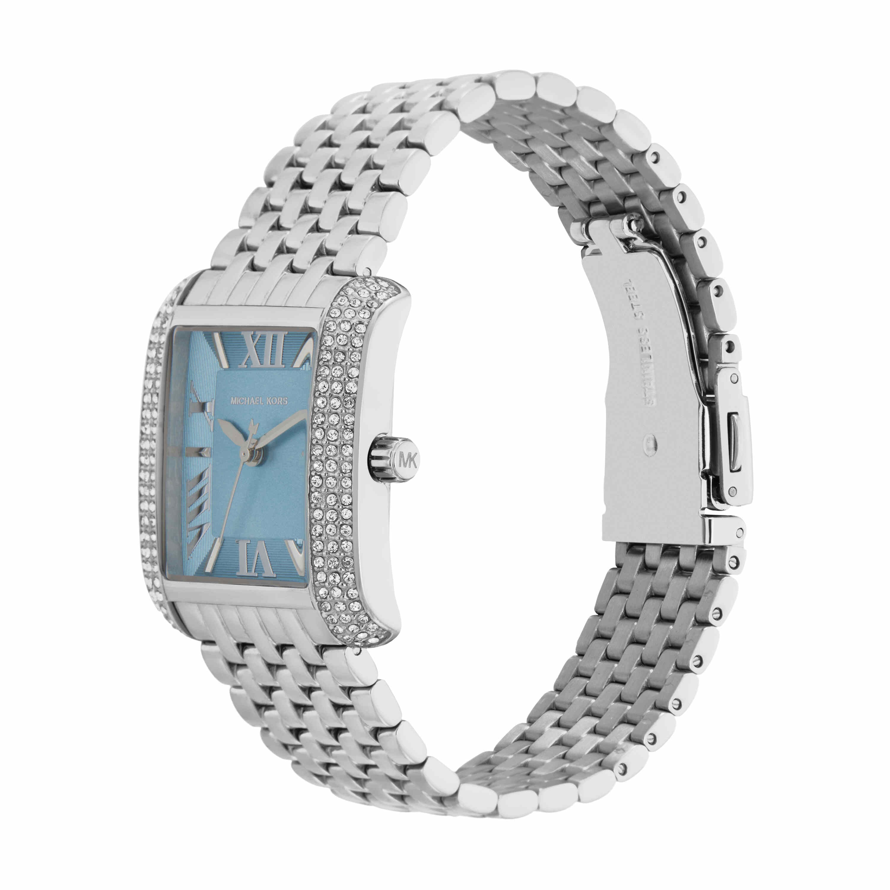 Michael Kors Emery Blue Dial Stainless Steel Watch MK4829