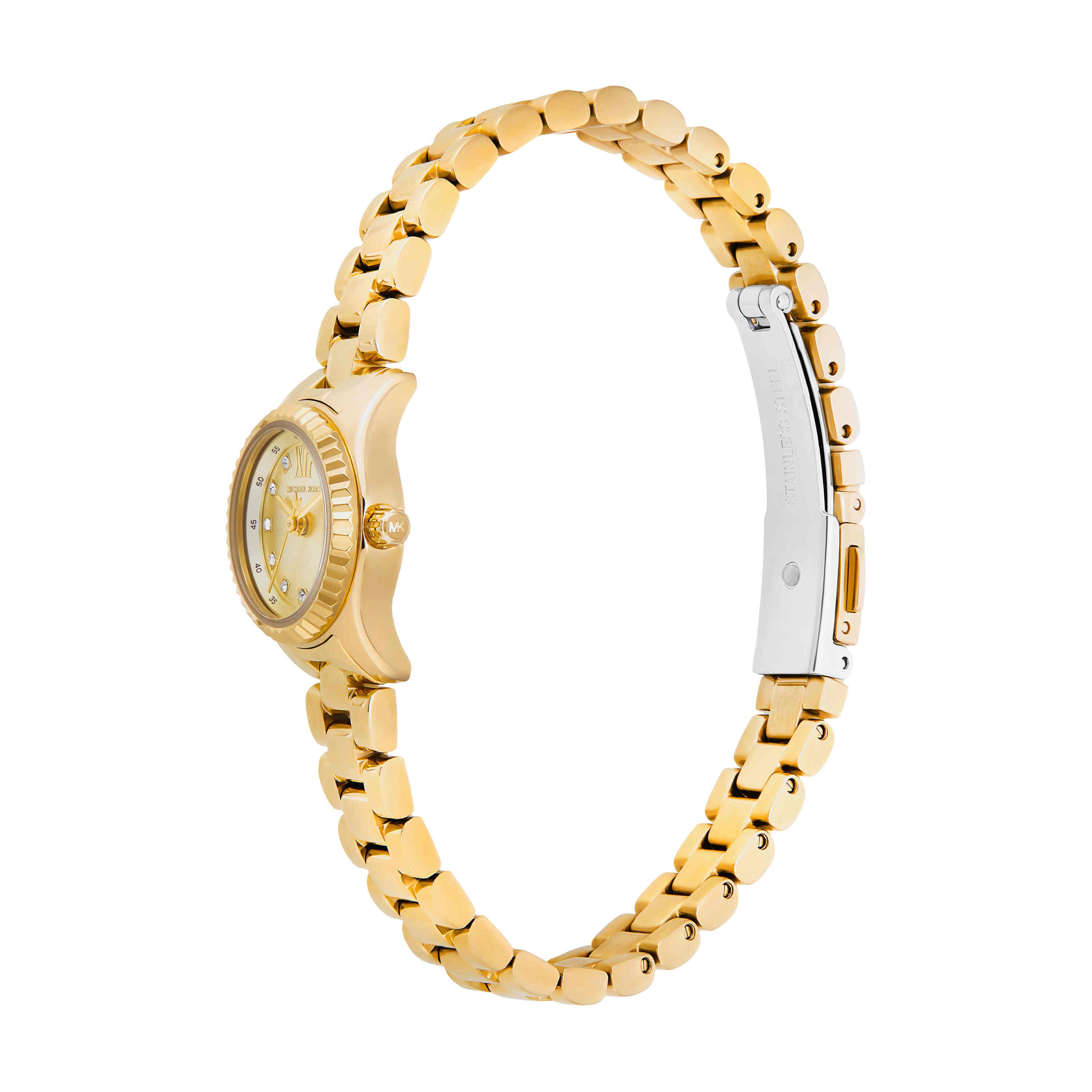 Michael Kors Lexington Gold Dial Stainless Steel Watch MK4862