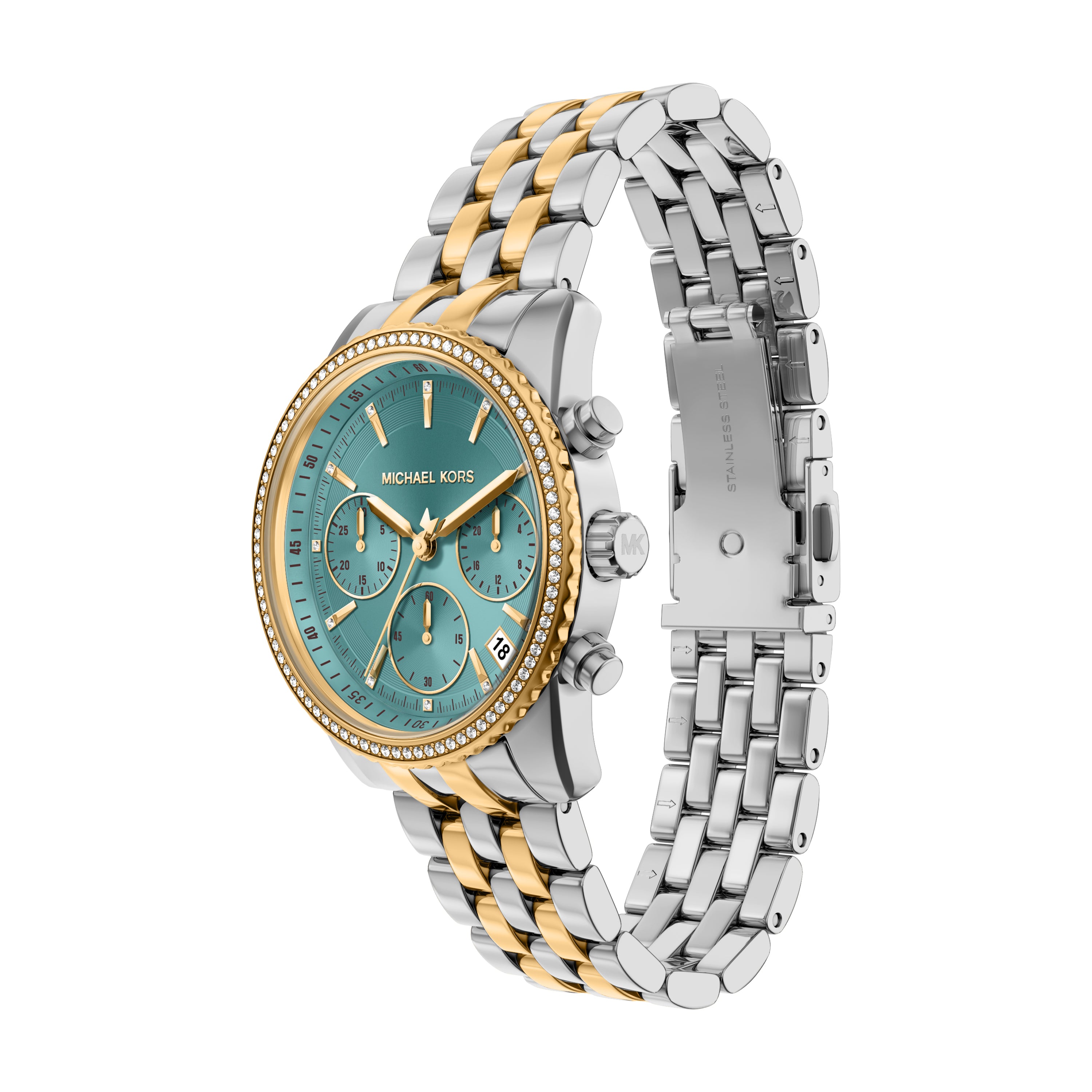 Michael Kors Bryant Green Dial MK7582 | Watch Direct