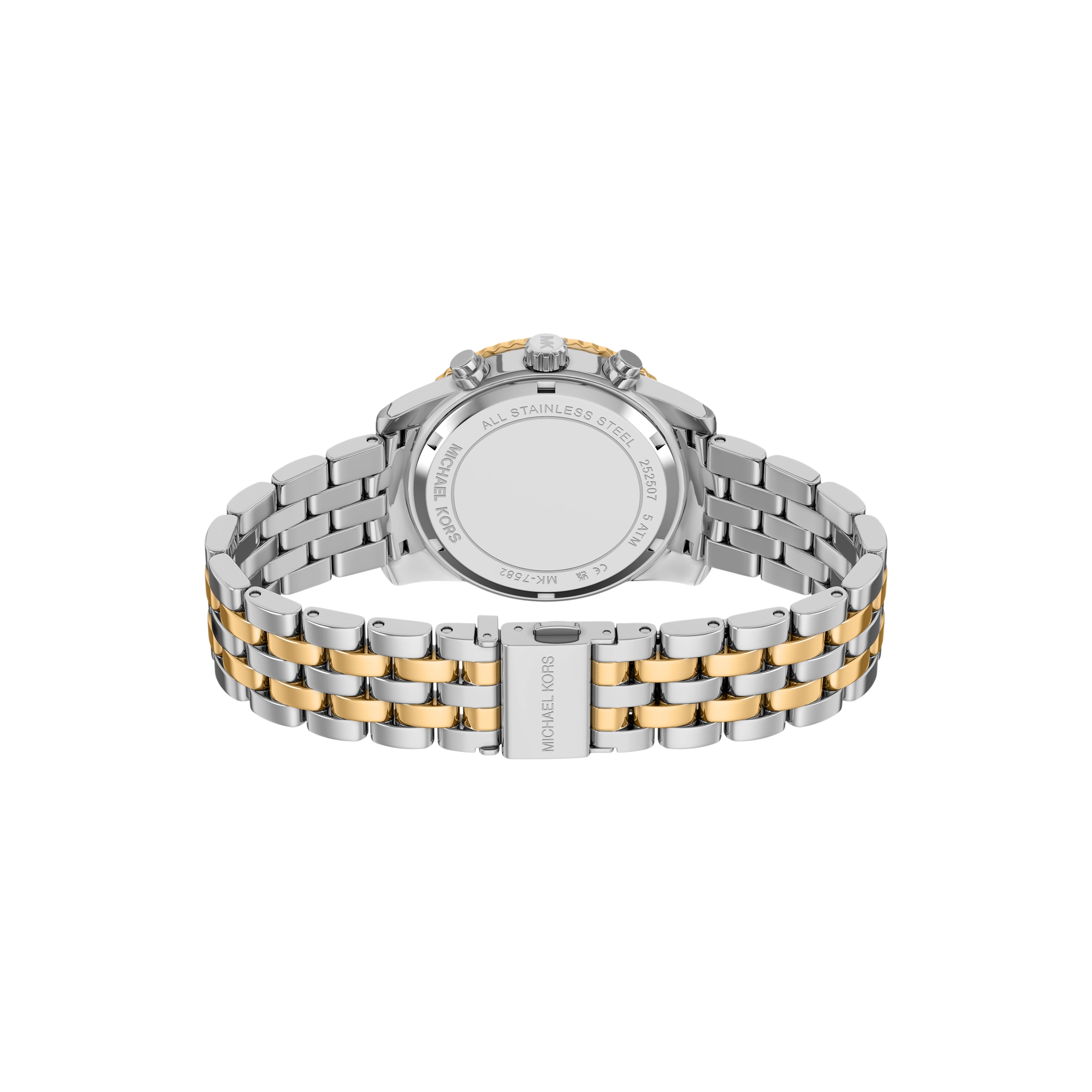 Michael Kors Bryant Green Dial Two Tone Stainless Steel Watch MK7582