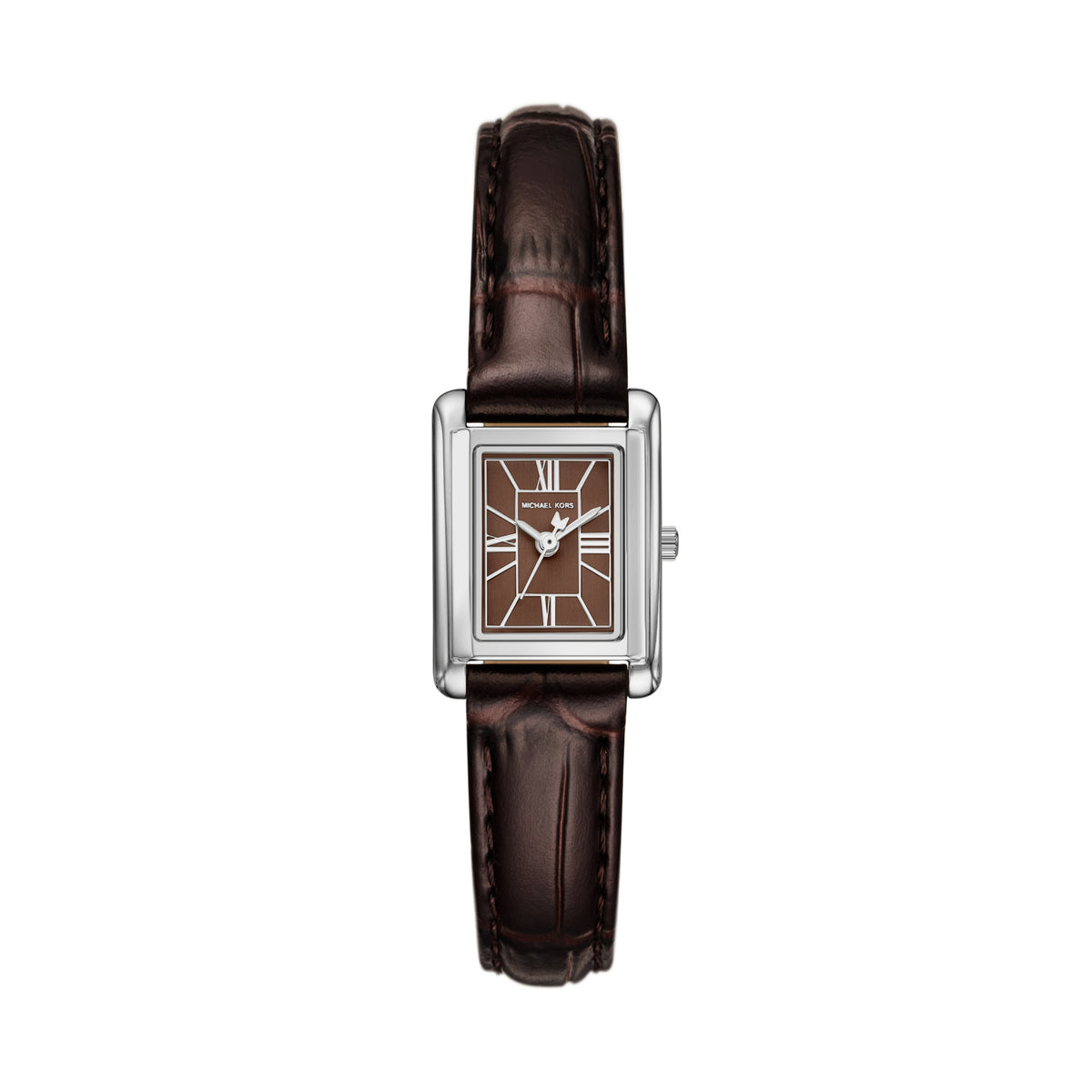 Michael Kors Essex 20x27mm Stainless Steel Chocolate Strap Watch MK7693