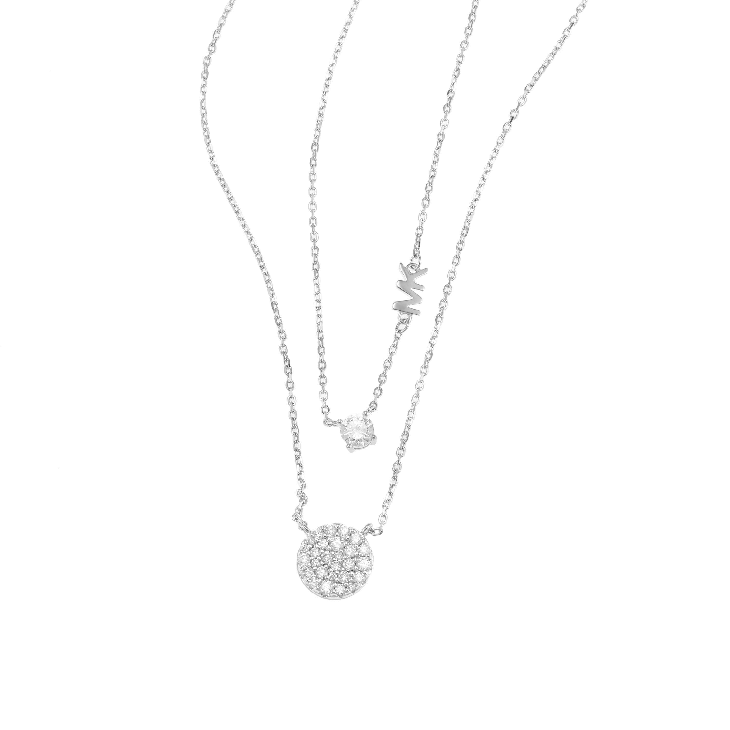 Michael Kors Premium Double Silver Necklace MKC1591AN040