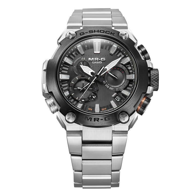 G-Shock MR-G Solar Black Dial Stainless Steel Watch MRGB2000D-1A