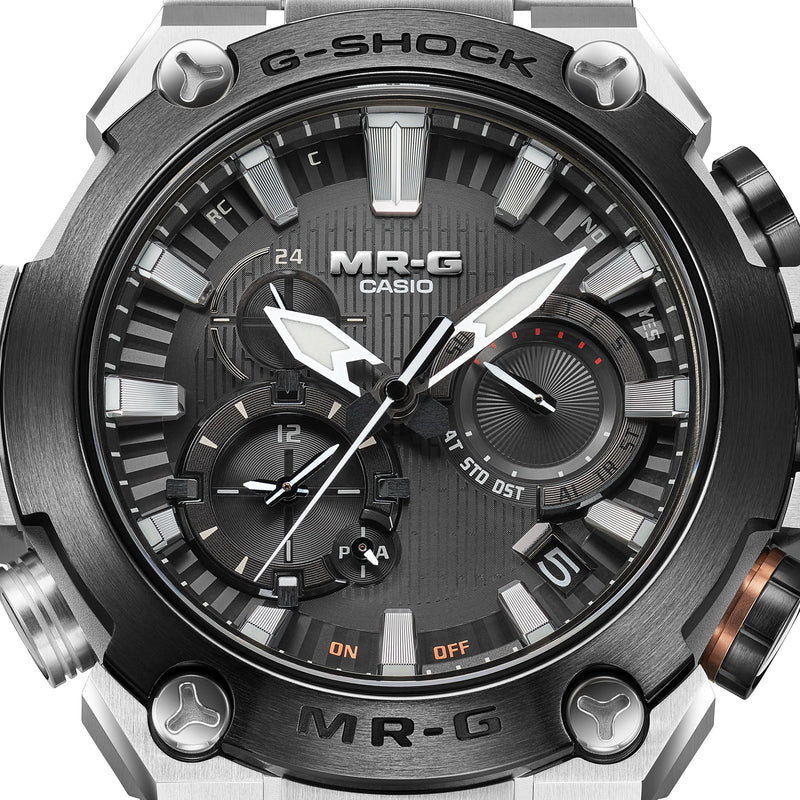G-Shock MR-G Solar Black Dial Stainless Steel Watch MRGB2000D-1A
