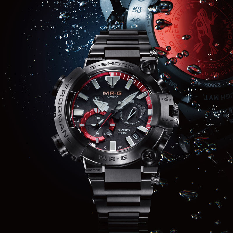 G-Shock MR-G Frogman Black Titanium Watch MRG-BF1000B-1A