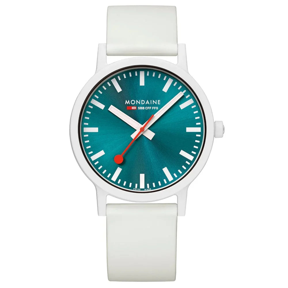 Mondaine Limited Edition Essence Teal 41mm Watch MS1.41140.RA