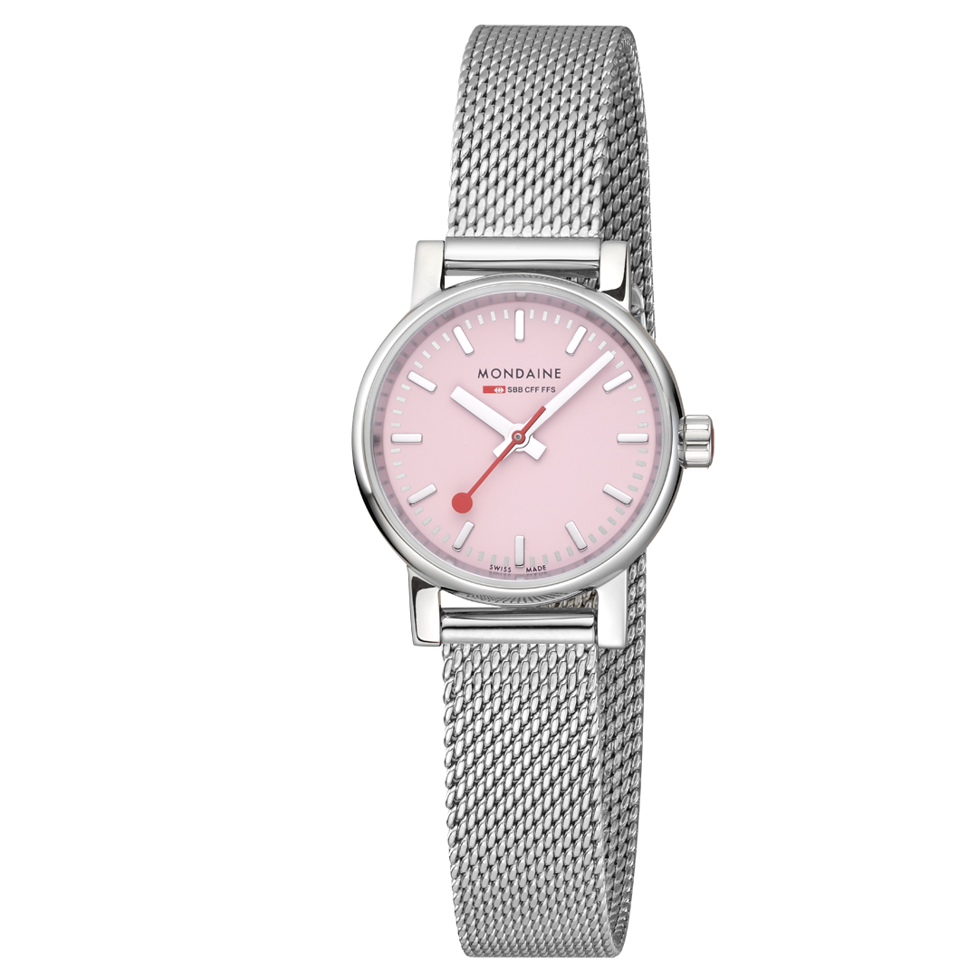 Mondaine Official Swiss Railways Evo2 26mm Sunrise Pink Watch MSE.26130.SM