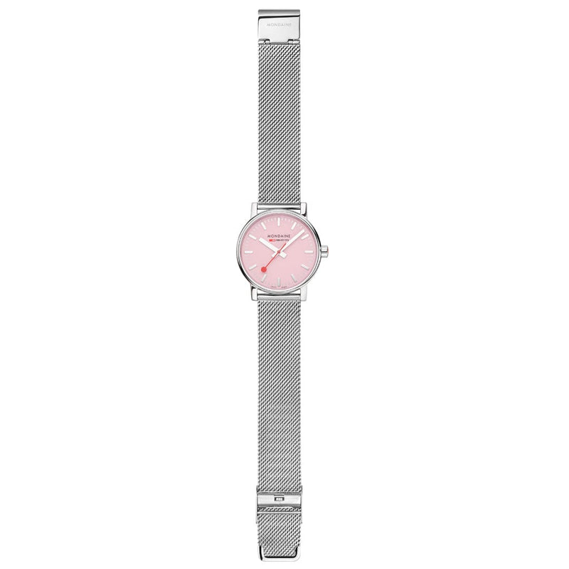 Mondaine Official Swiss Railways Evo2 35mm Sunrise Pink Watch MSE.35130.SM