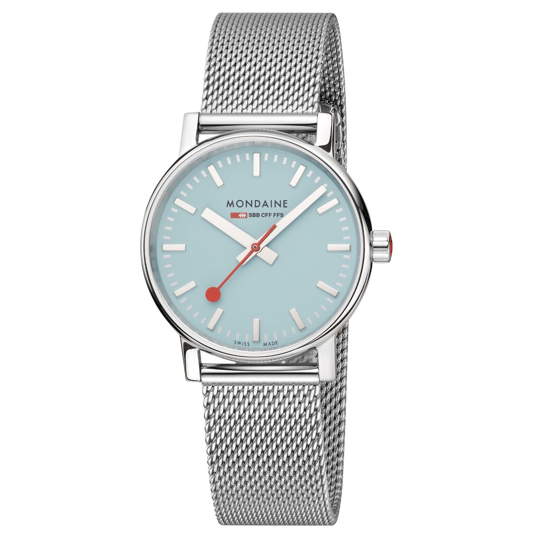 Mondaine Official Swiss Railways Evo2 35mm Dusk Blue Watch MSE.35140.SM