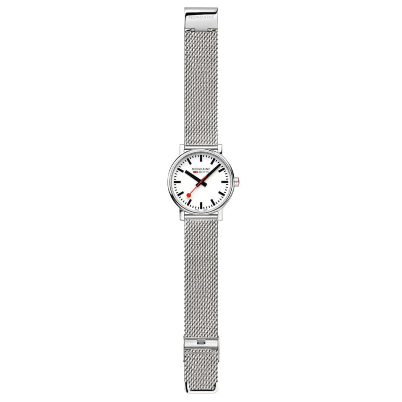 Mondaine Evo2 Stainless Steel White Dial Watch MSE.40110.SM