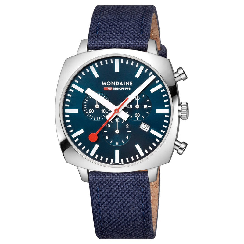 Mondaine Cushion Ocean Blue Watch MSL.41440.LD.SET