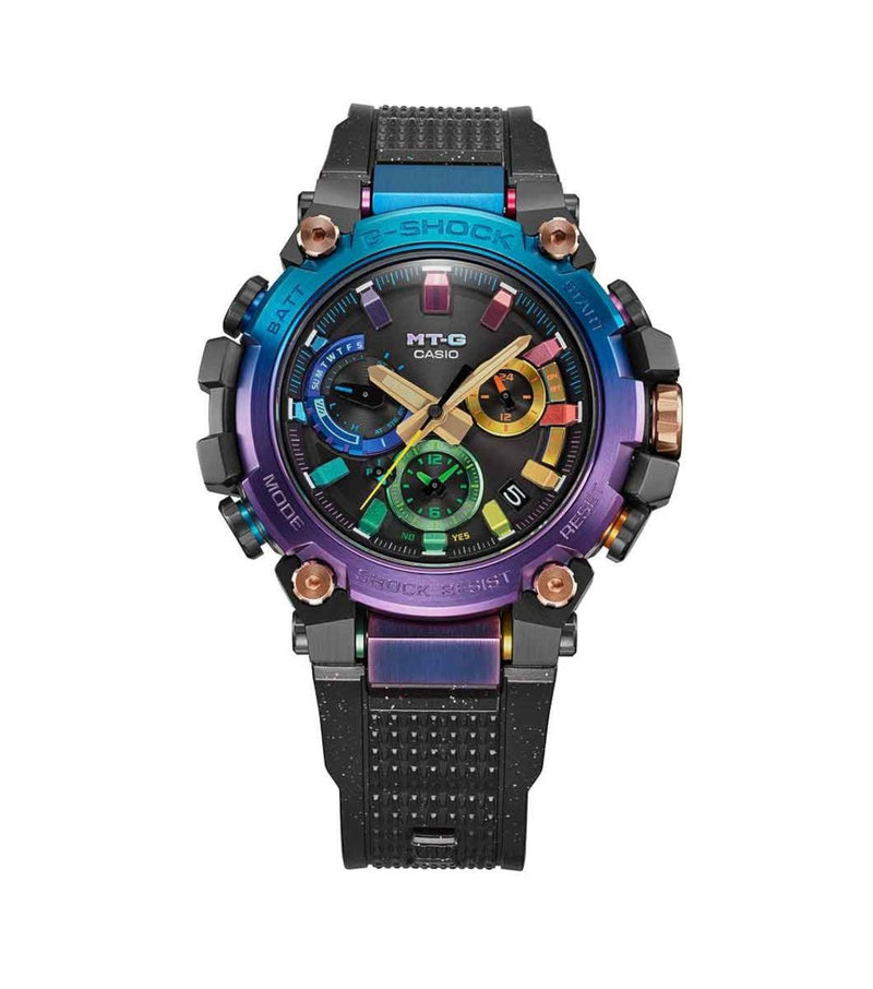 G-Shock Limited Edition with Diffuse Nebula Blue-Purple Gradation and Rainbow Dial Watch MTG-B3000DN-1ADR