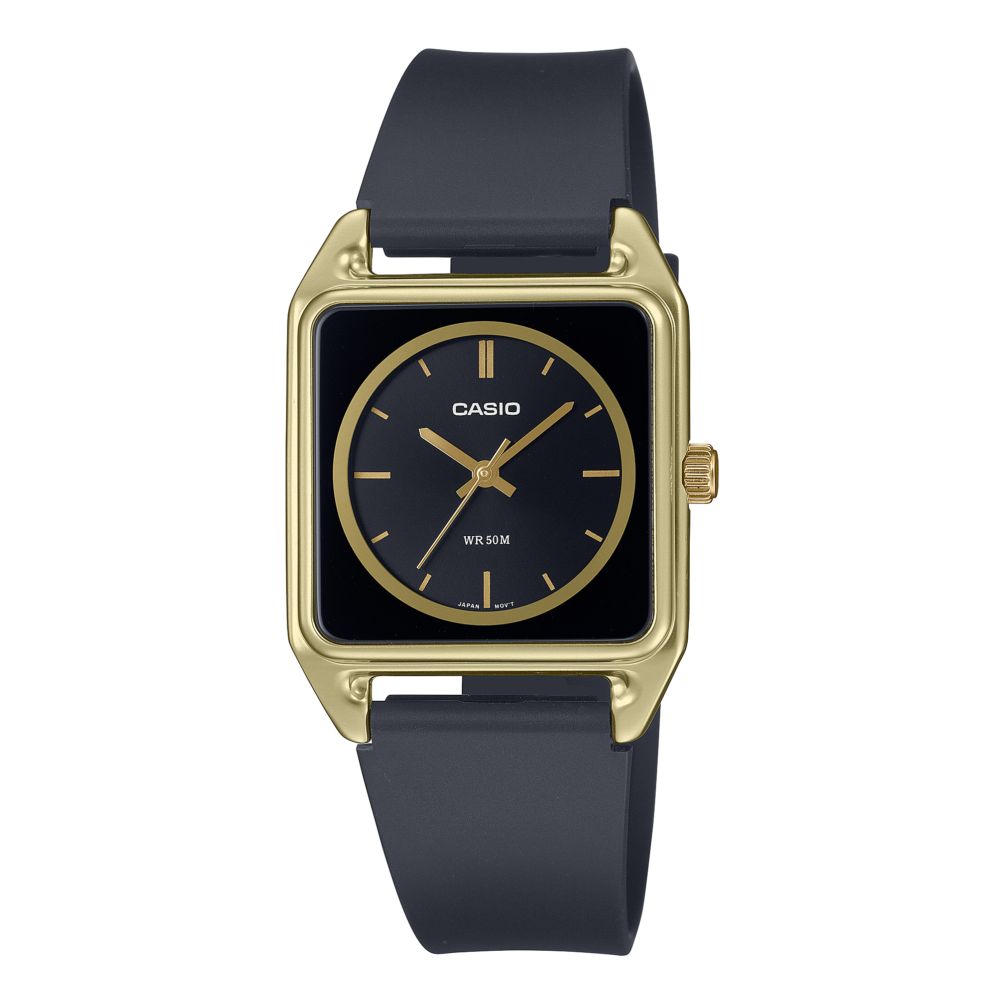 Casio Standard Analogue Black Resin Band Watch MTPB170-1E