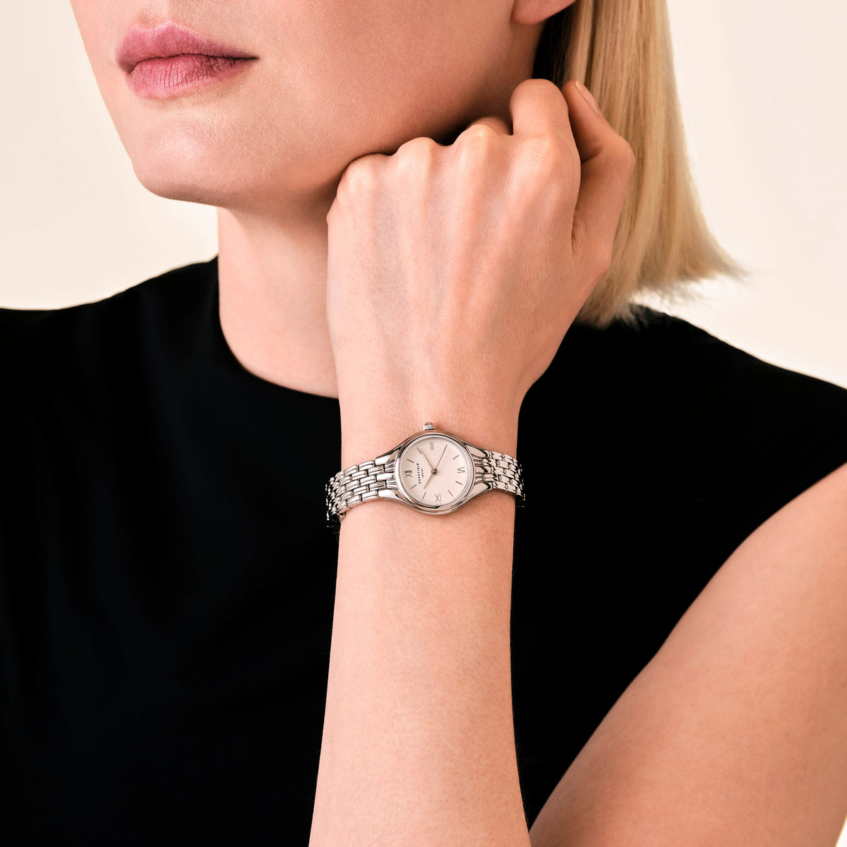 Rosefield Muse White Dial Silver Bracelet Watch MUWSSS-MU02