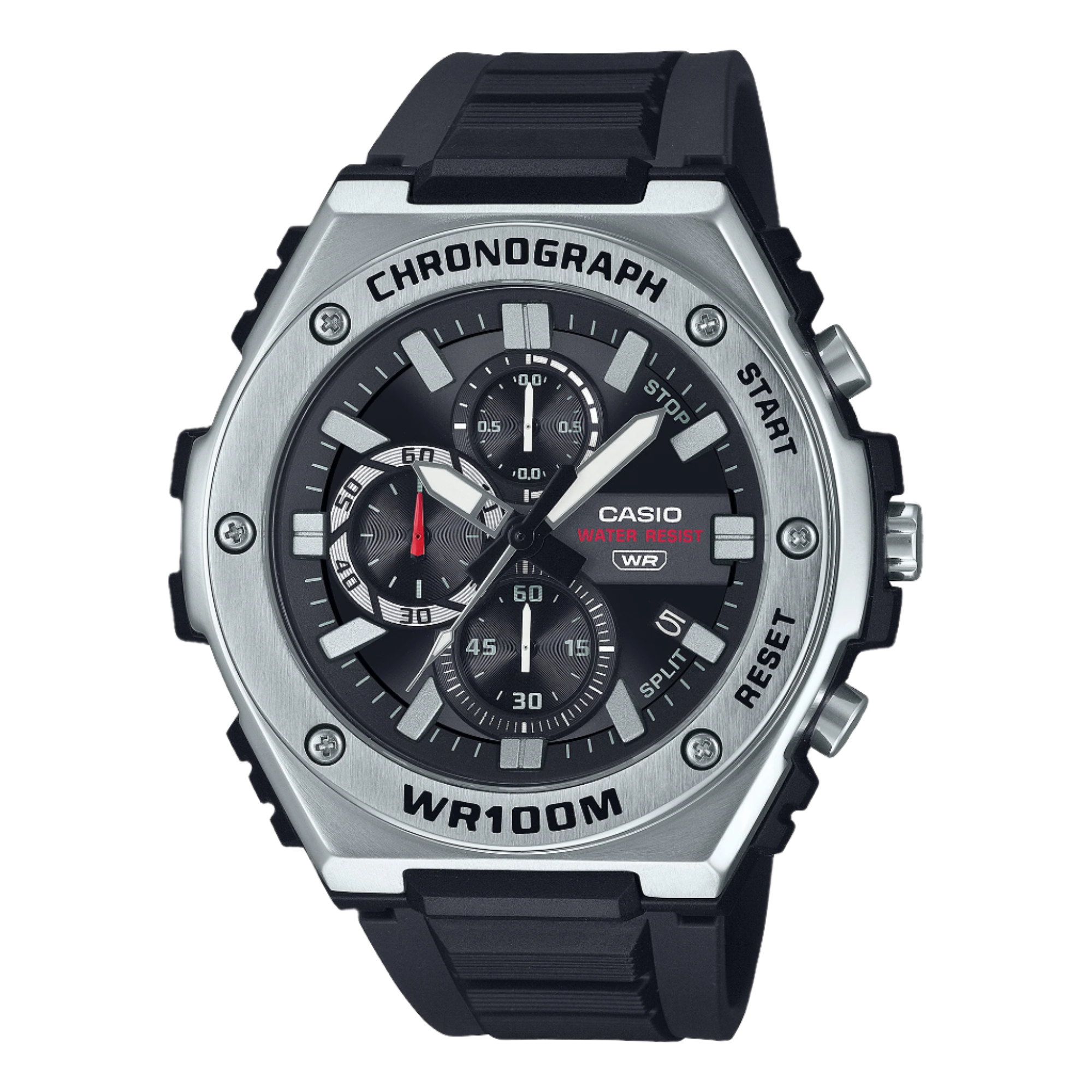 Casio Analog Black Dial Black Resin Band Watch MWA300H-1A