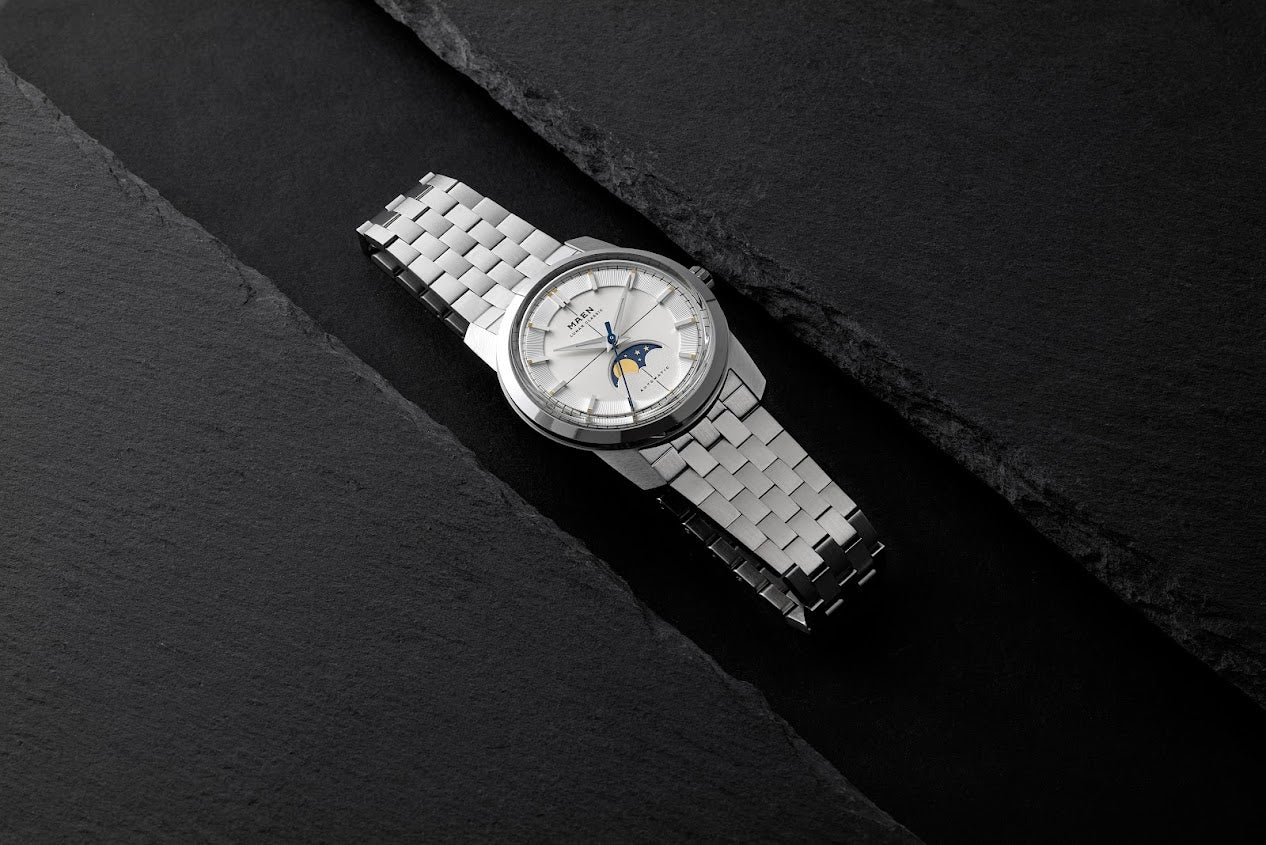 MAEN Lunar Classic 36 White Dial Moonphase Automatic Watch M7.1.1