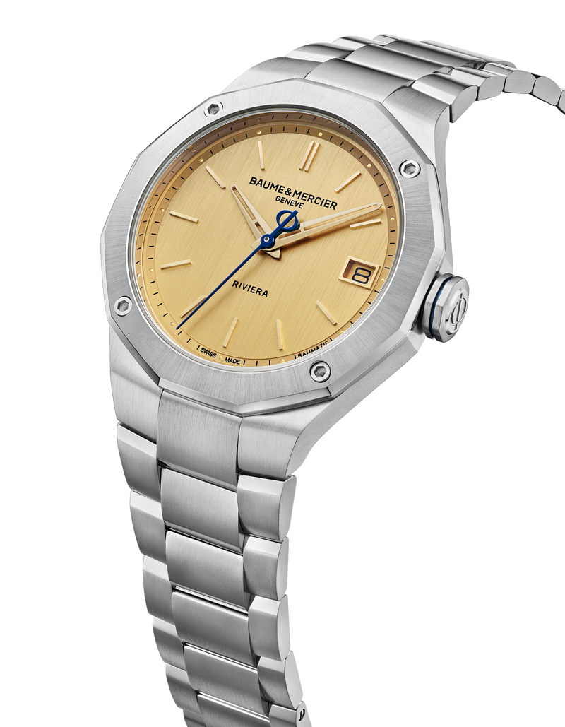Baume & Mercier Riviera Automatic 39mm Gold Dial Watch M0A10822