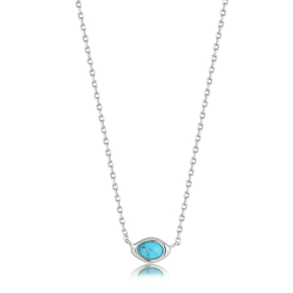 Ania Haie Silver Turquoise Wave Necklace N044-02H