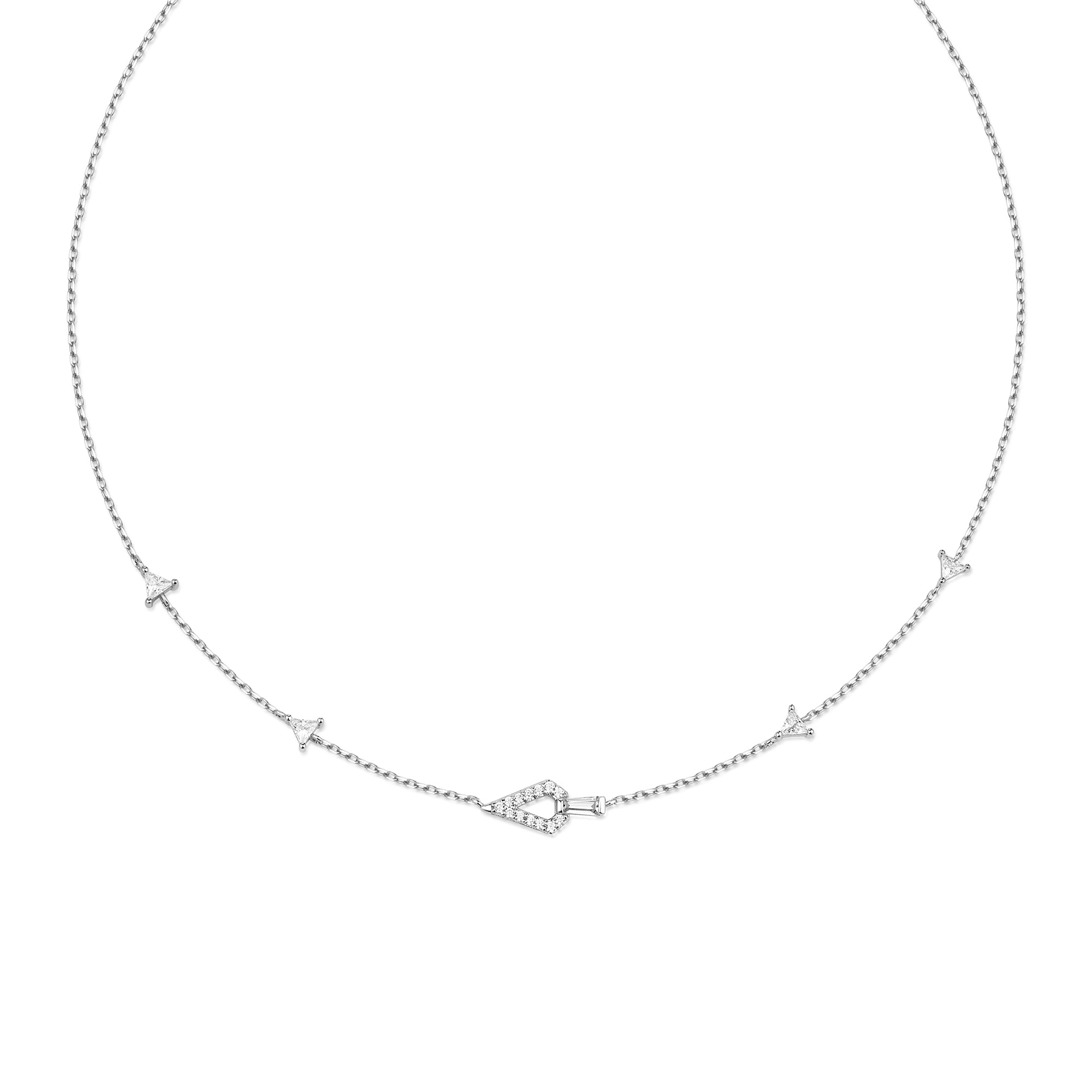 Ania Haie Silver Geometric Necklace Modern Luxury Affordable Jewelry