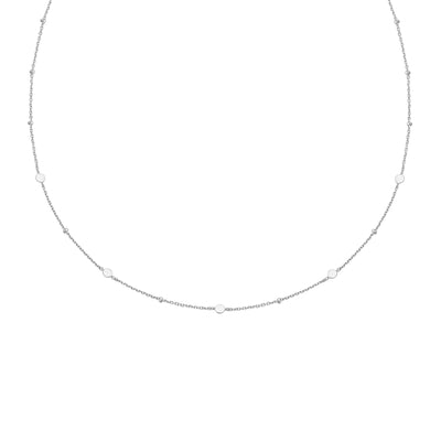 Ania Haie Silver Disc Station Necklace