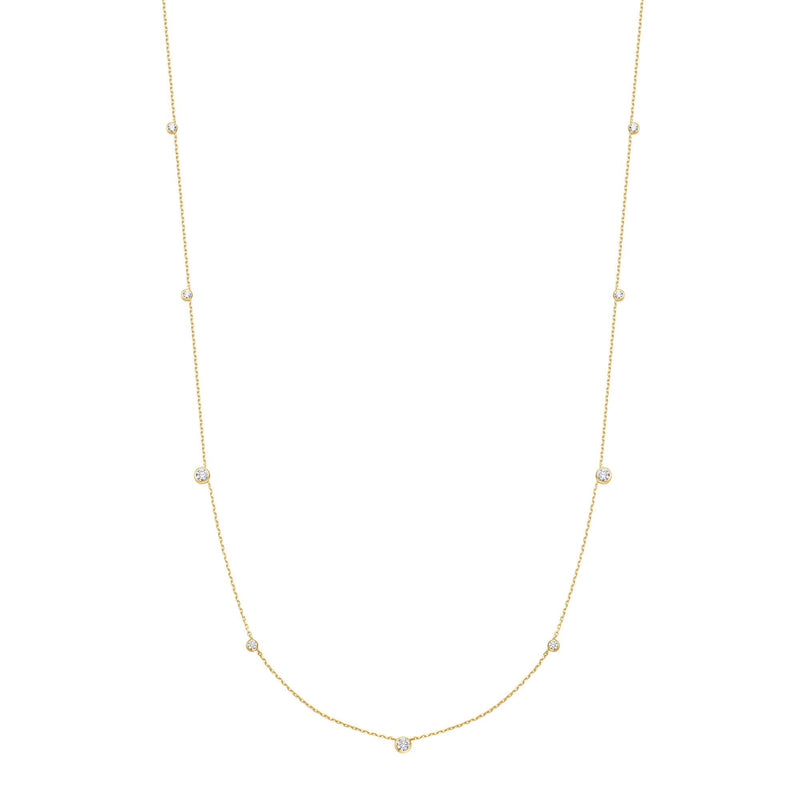 Ania Haie Gold Bezel Cubic Zirconia Station Necklace