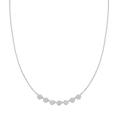 Ania Haie Silver Pave Multi Beaded Chain Necklace