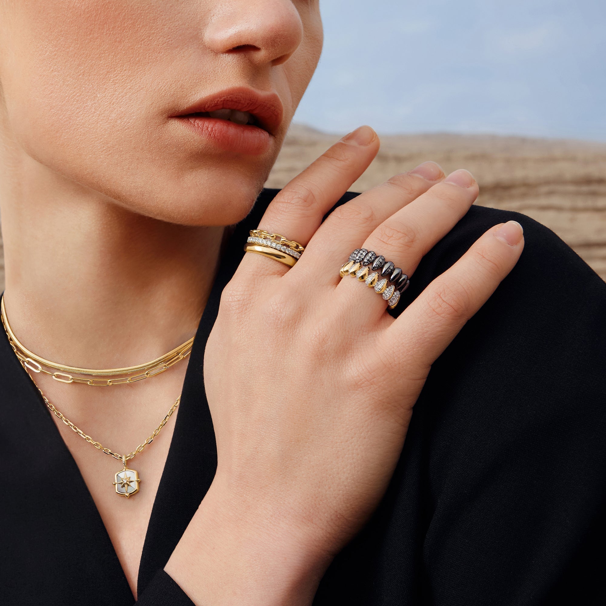 Ania Haie Gold Paper Clip Chain Necklace for Layered Style Shine