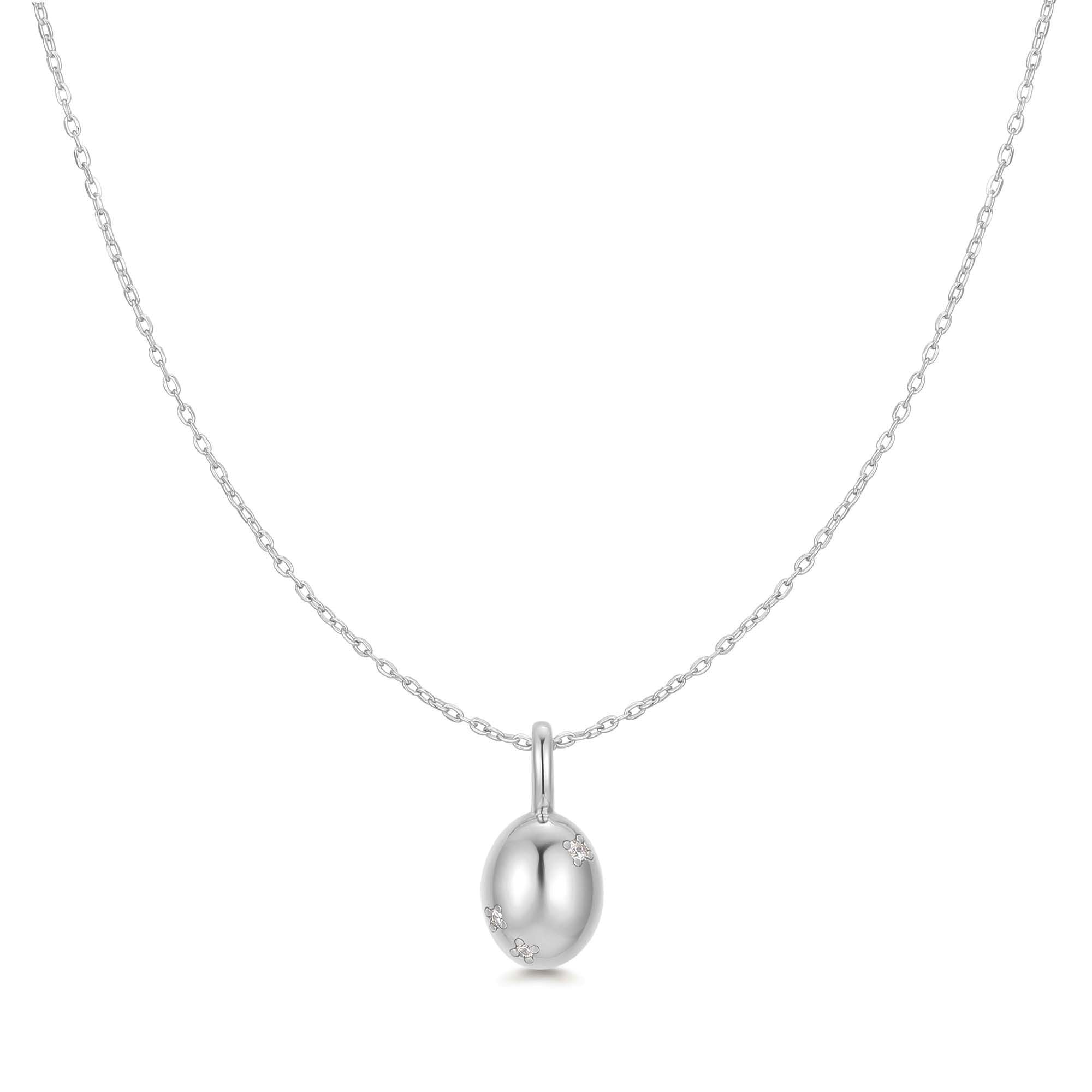Ania Haie Silver Floral Pendant Necklace Trendy Affordable Jewelry