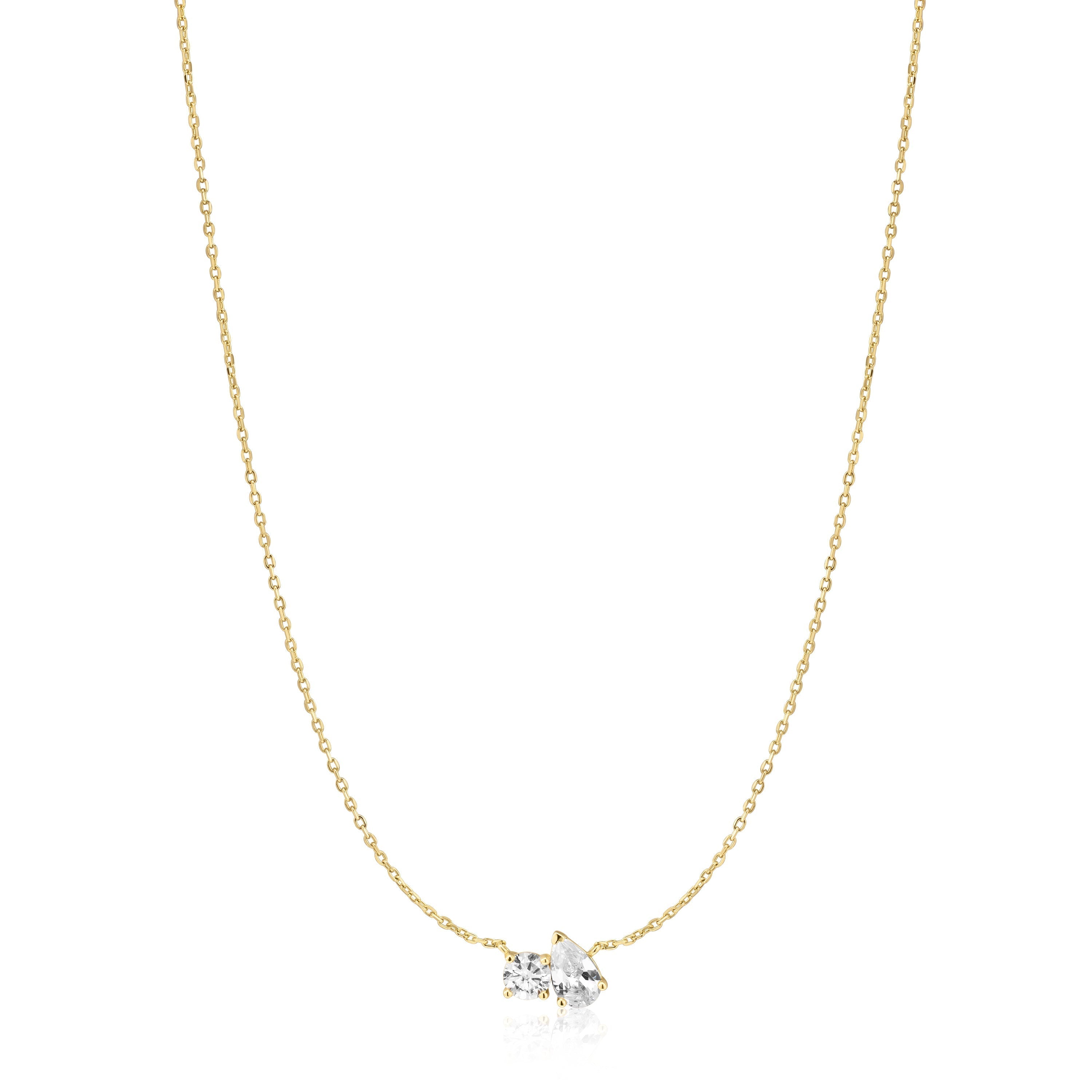Ania Haie Gold Toi & Moi Necklace