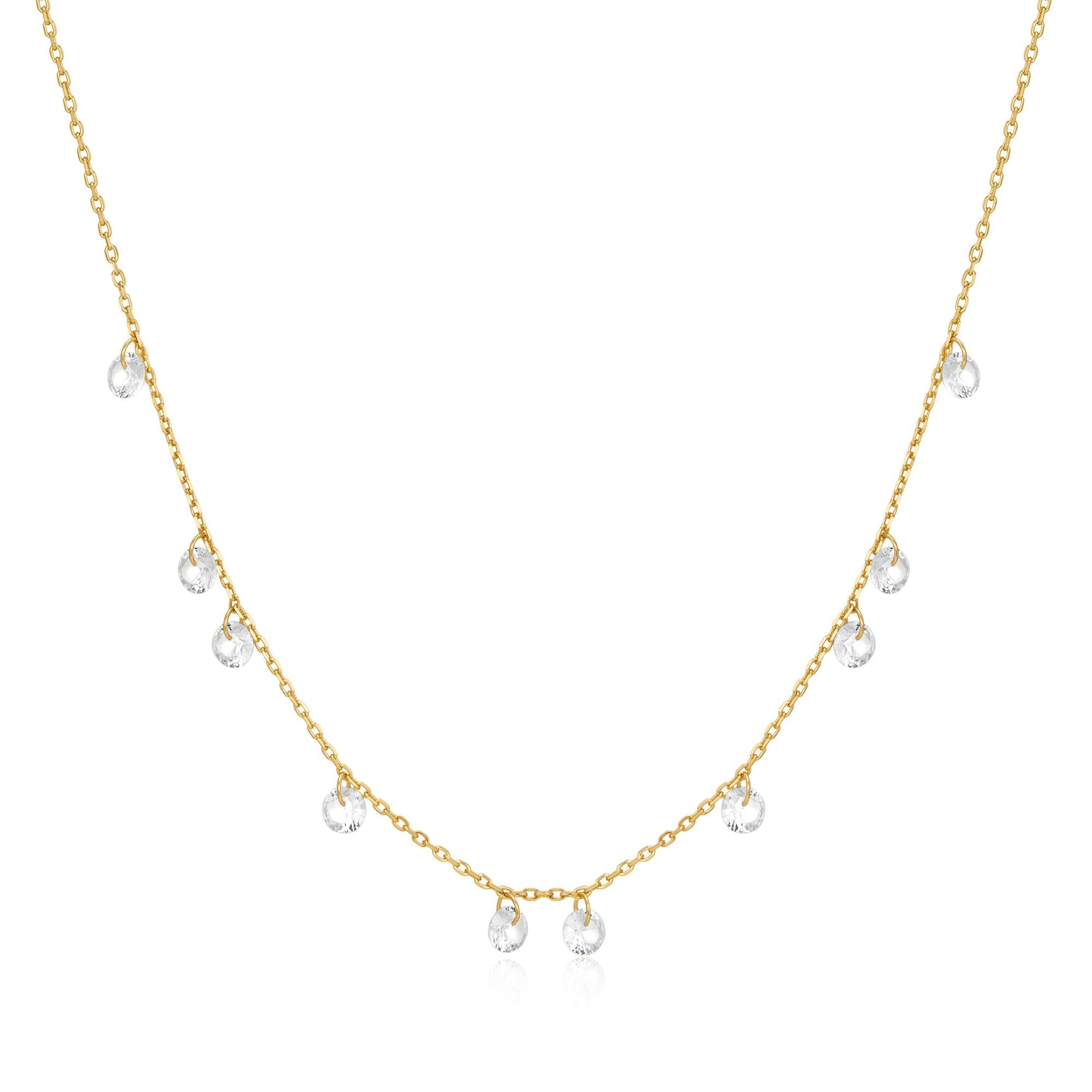 Ania Haie Gold Droplet Station Necklace