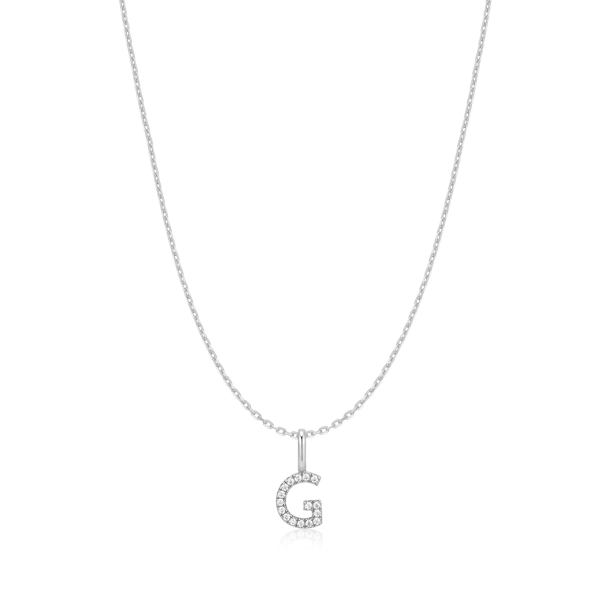 Ania Haie Silver Letter G Initial Necklace