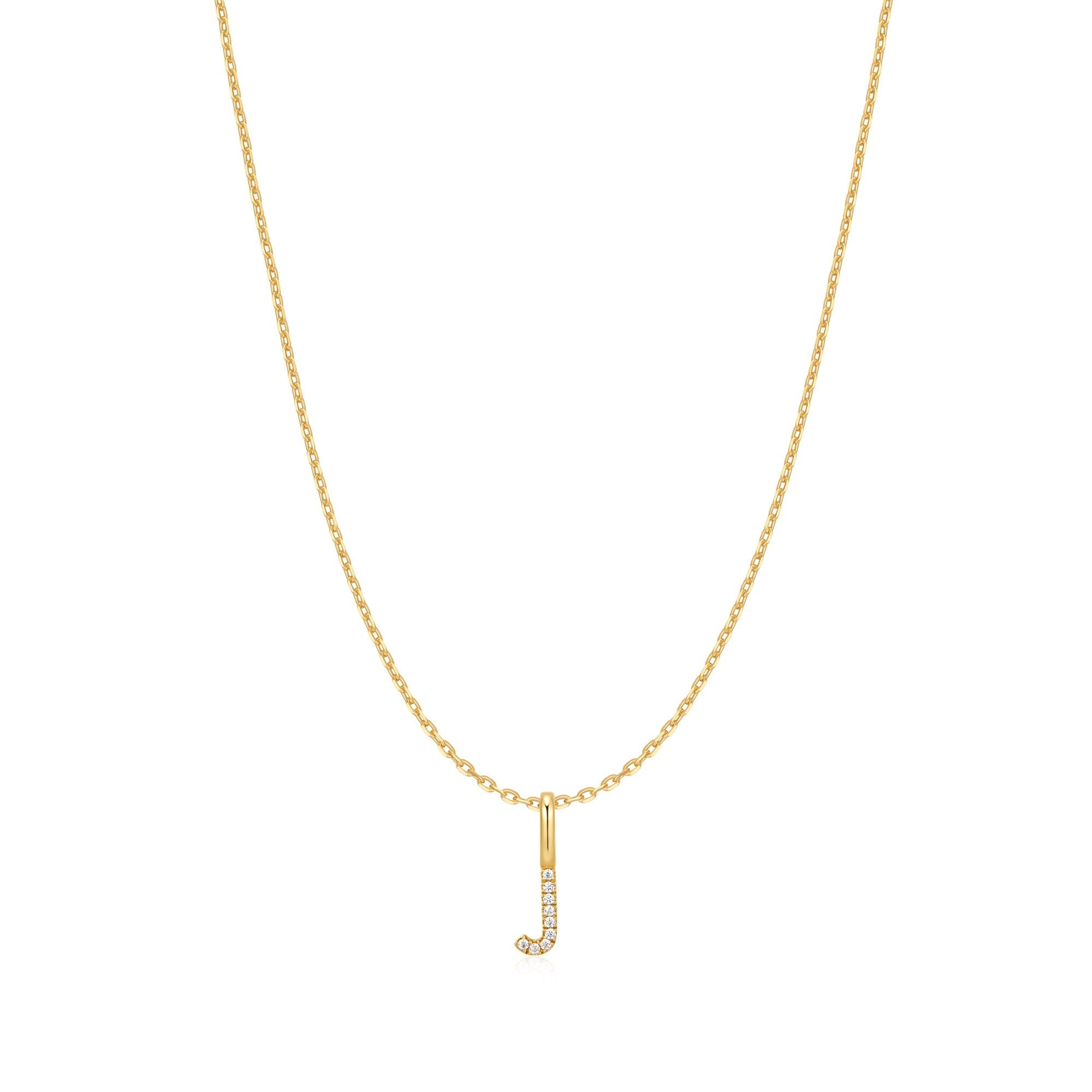 Ania Haie Gold Letter J Initial Necklace