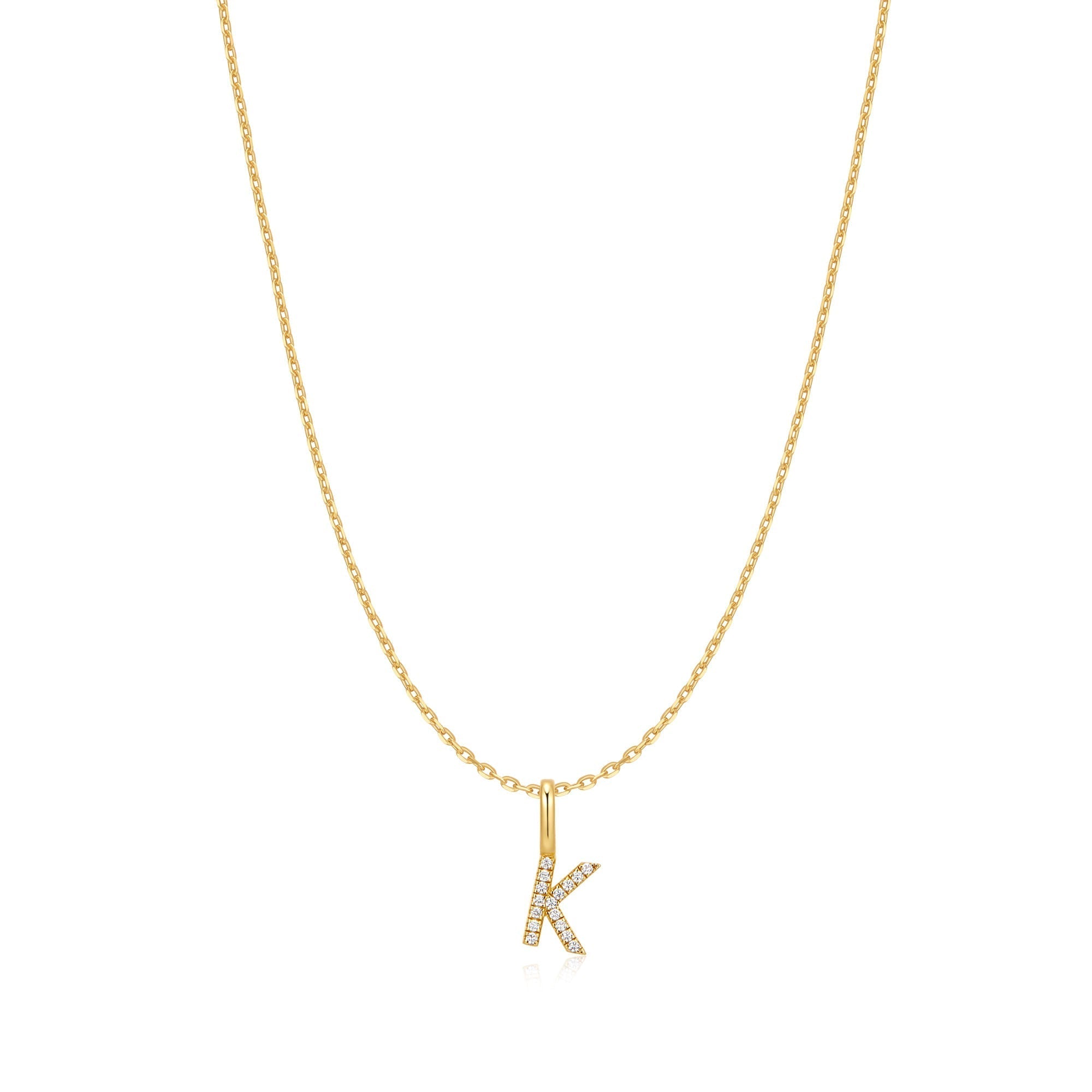 Ania Haie Gold Letter K Initial Necklace