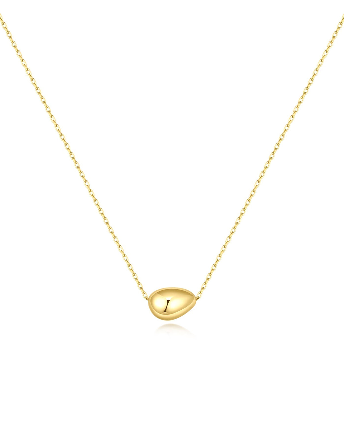 Ania Haie Gold Organic Dome Pebble Necklace N076-01G N076-01G front packshot