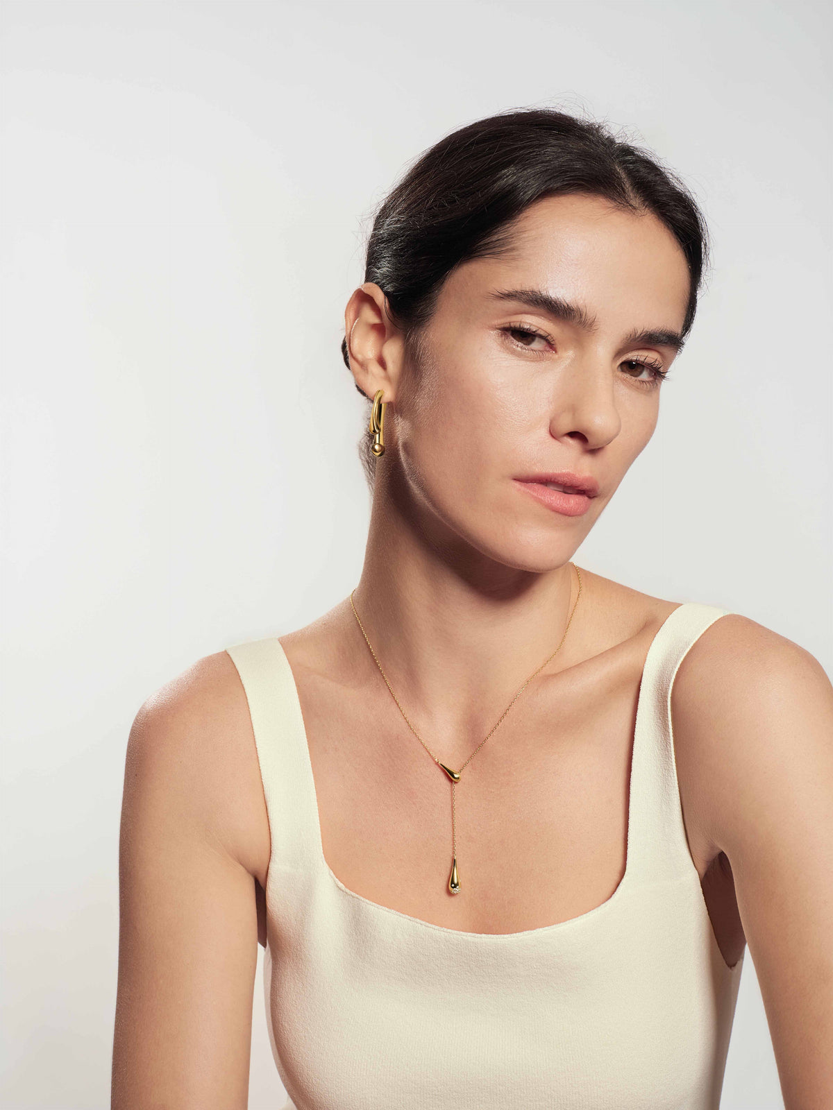 Ania Haie Gold Single-Slide Teardrop Necklace N078-04G N078-04G view 2