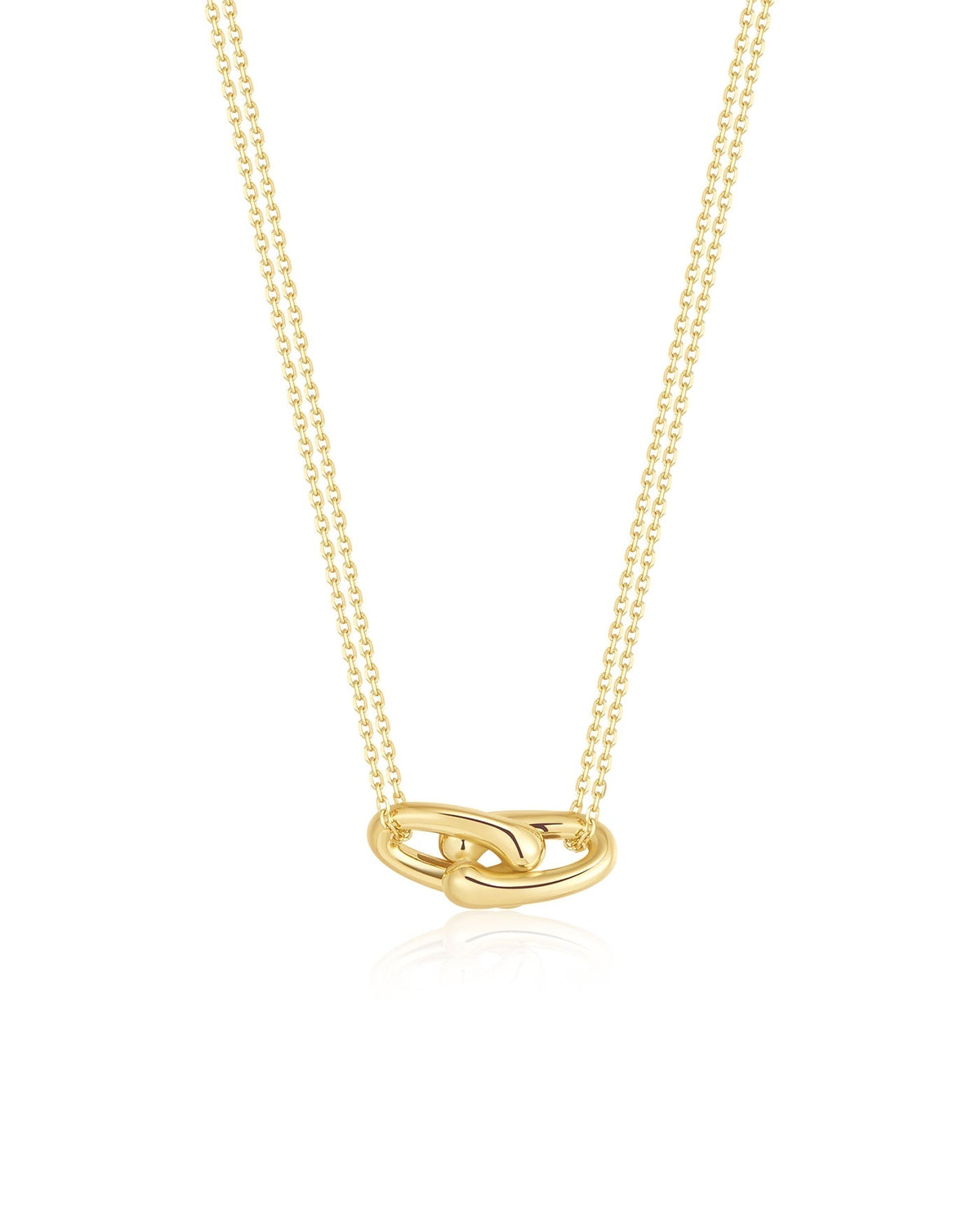 Ania Haie Gold Interlocked Necklace N078-07G N078-07G front packshot