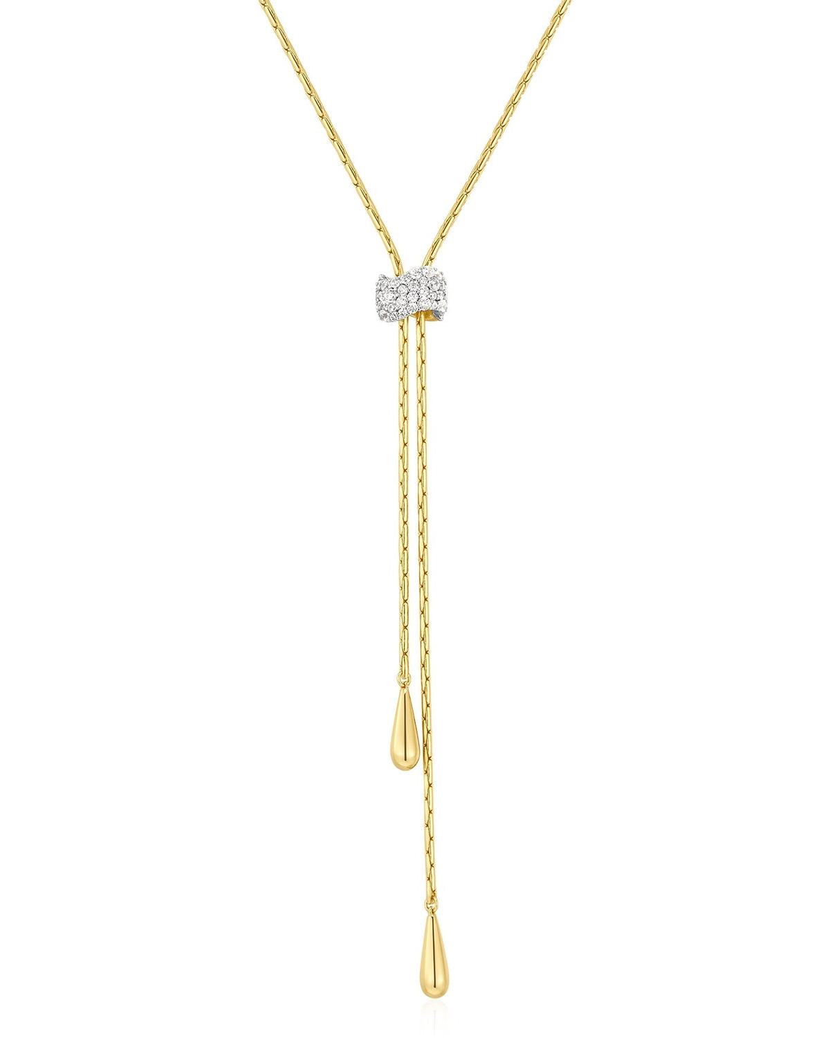 Ania Haie Gold Teardrop Slider Necklace