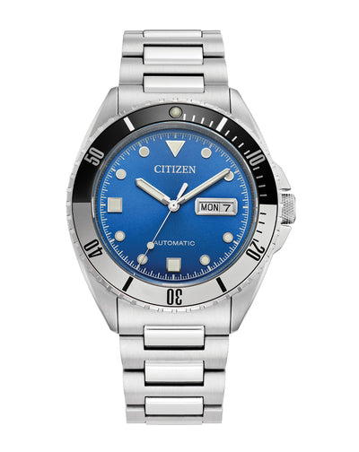 Citizen Automatic Stainless Steel Blue Dial Watch NH7530- 52M