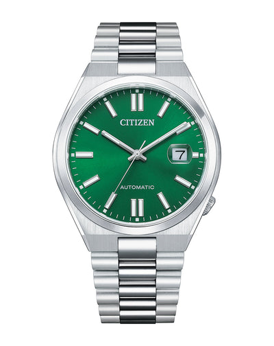 Citizen Tsuyosa Automatic Silver Stainless Steel Green Dial Watch NJ0150-81X