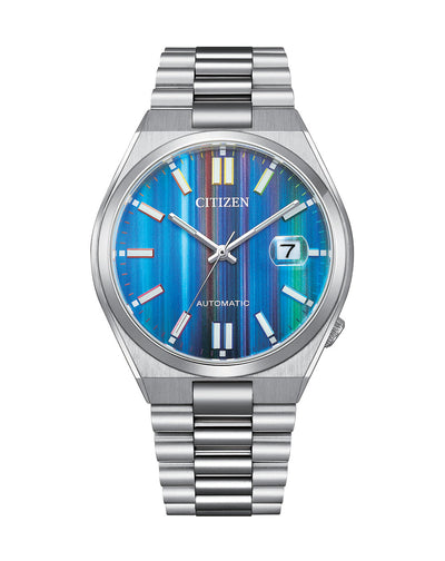 Citizen Tsuyosa Automatic Silver Stainless Steel Blue Dial Watch NJ0151-53W