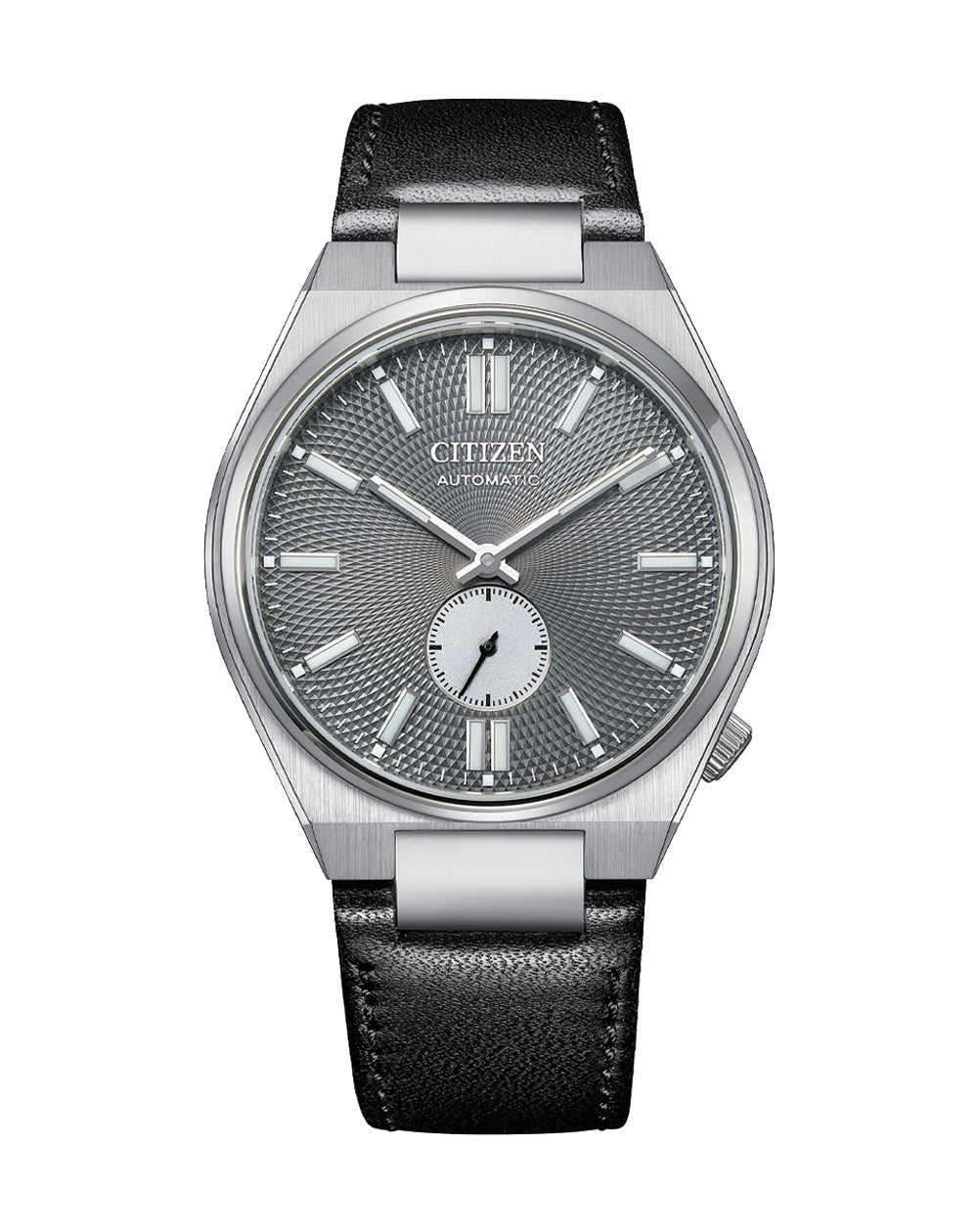 Citizen Tsuyosa Automatic Black Leather Strap Grey Dial Watch NK5010-01H