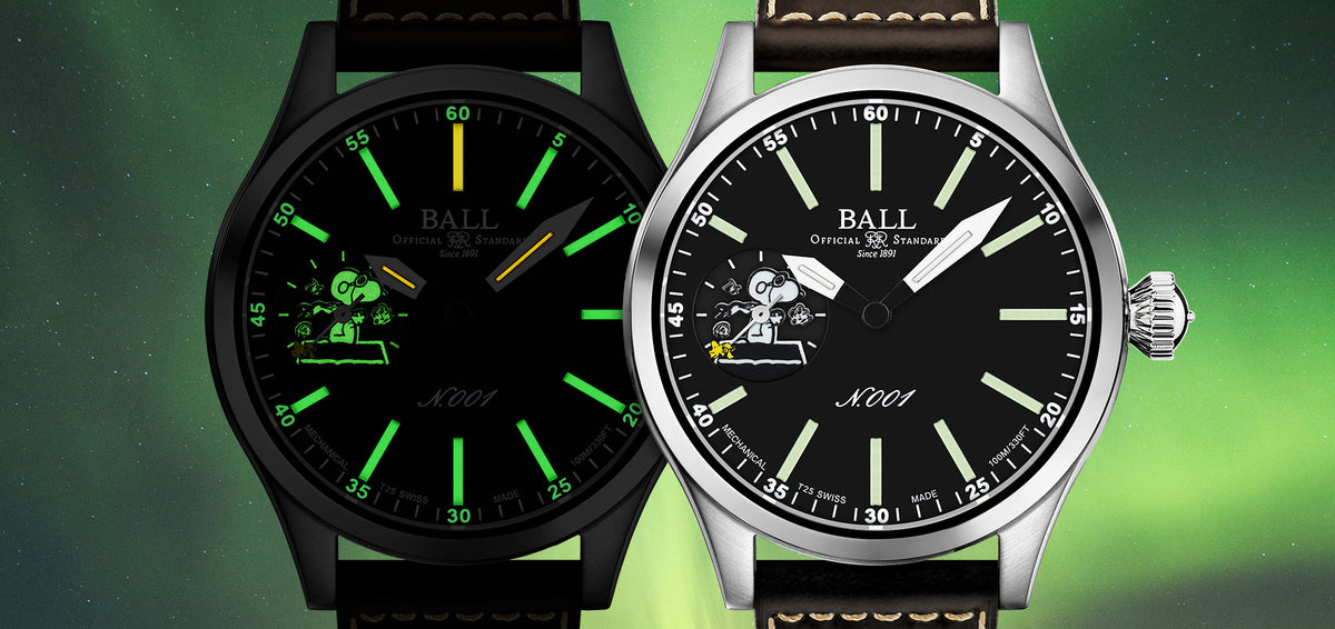 Ball Engineer Master II Snoopy Flying Ace Leather NM2638C-L2J-BK