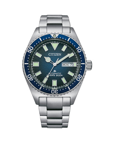 Citizen Promaster Stainless Steel Blue Dial Watch NY0129- 58L